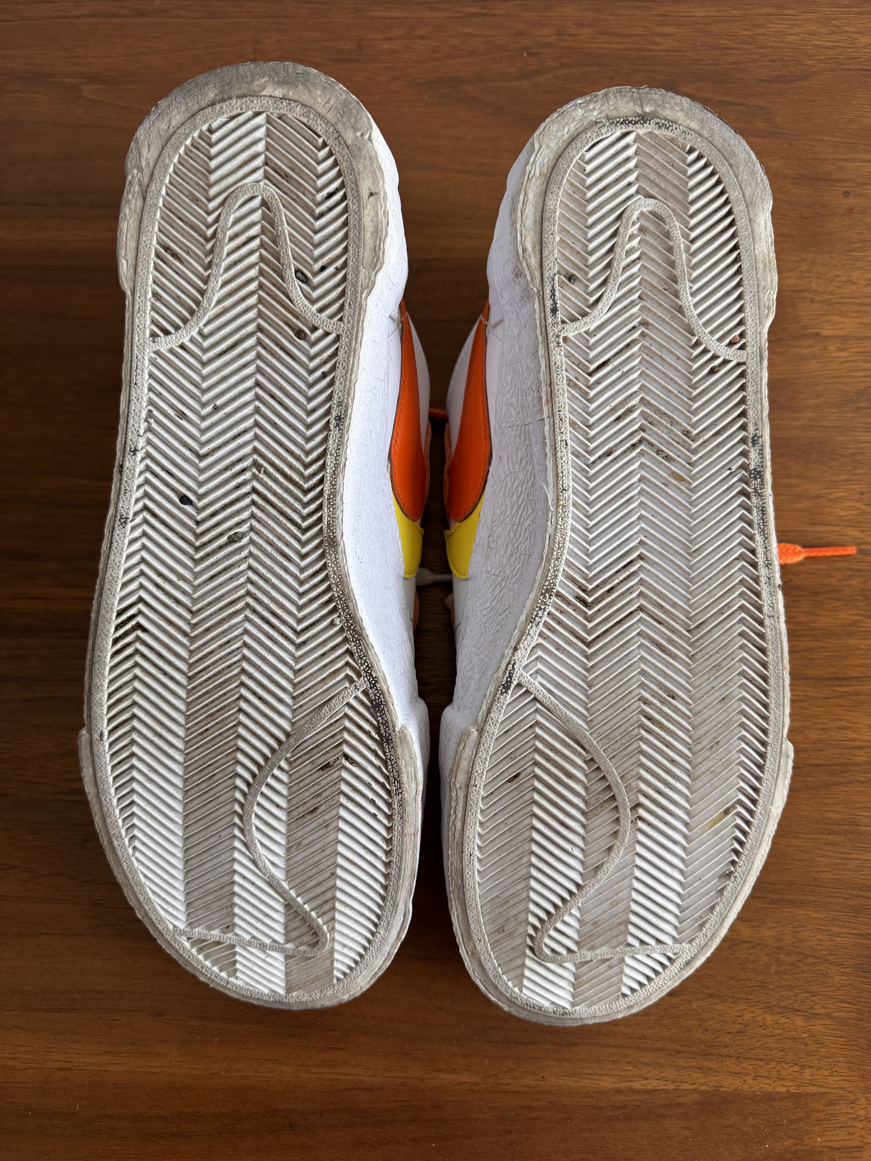 Nike × Sacai Nike x Sacai blazer low “white magma orange” Size US 7.5 / EU 40-41 - 7 Thumbnail