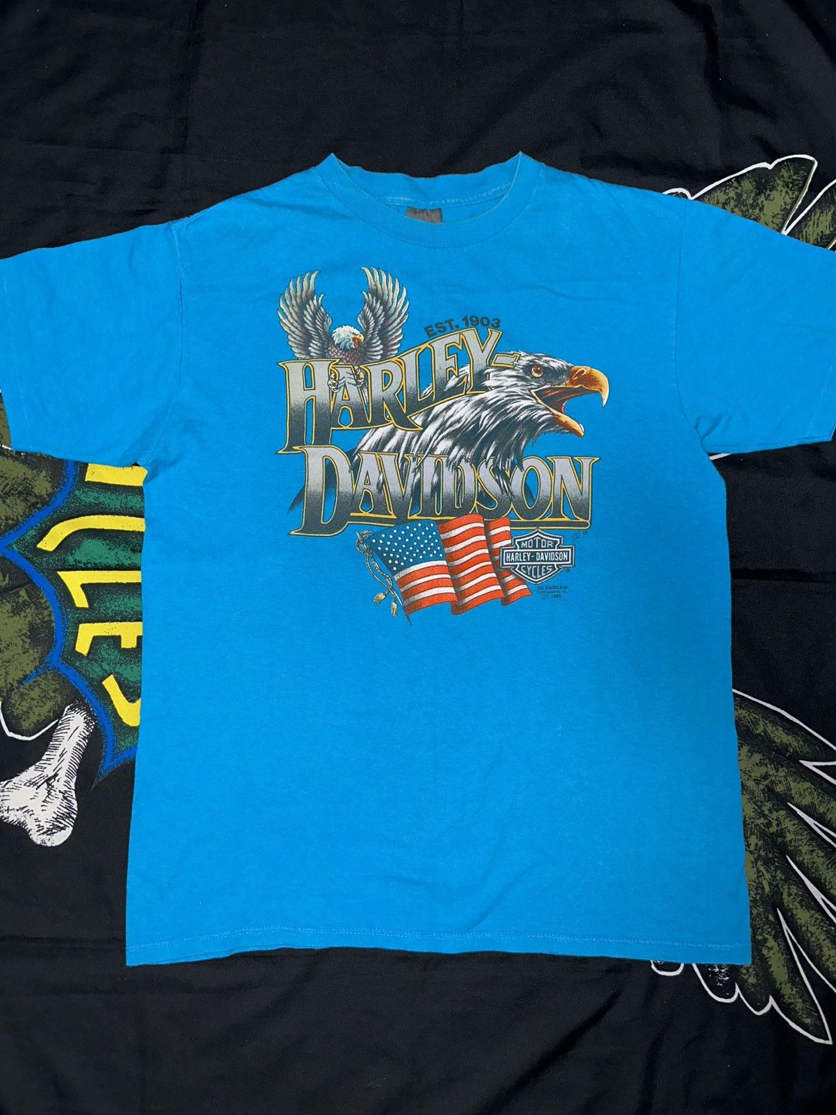 Harley Davidson × Japanese Brand × Vintage Harley Davidson 3D Emblem Made in USA 90’s Size US L / EU 52-54 / 3 - 1 Thumbnail