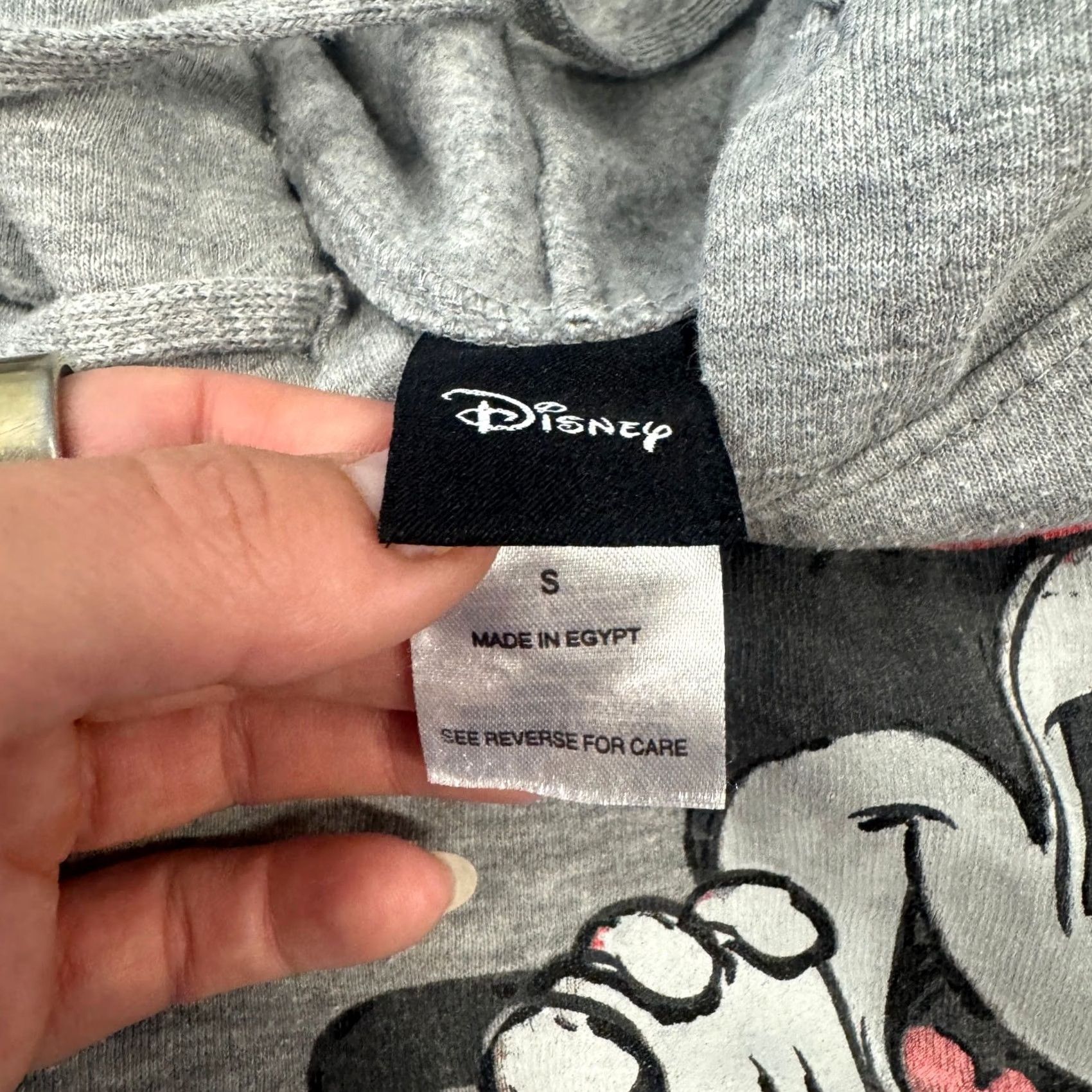 Disney VINTAGE Minnie Mouse Grey Hoodie Pullover Sweatshirt S Womens Small Size S / US 4 / IT 40 - 5 Thumbnail