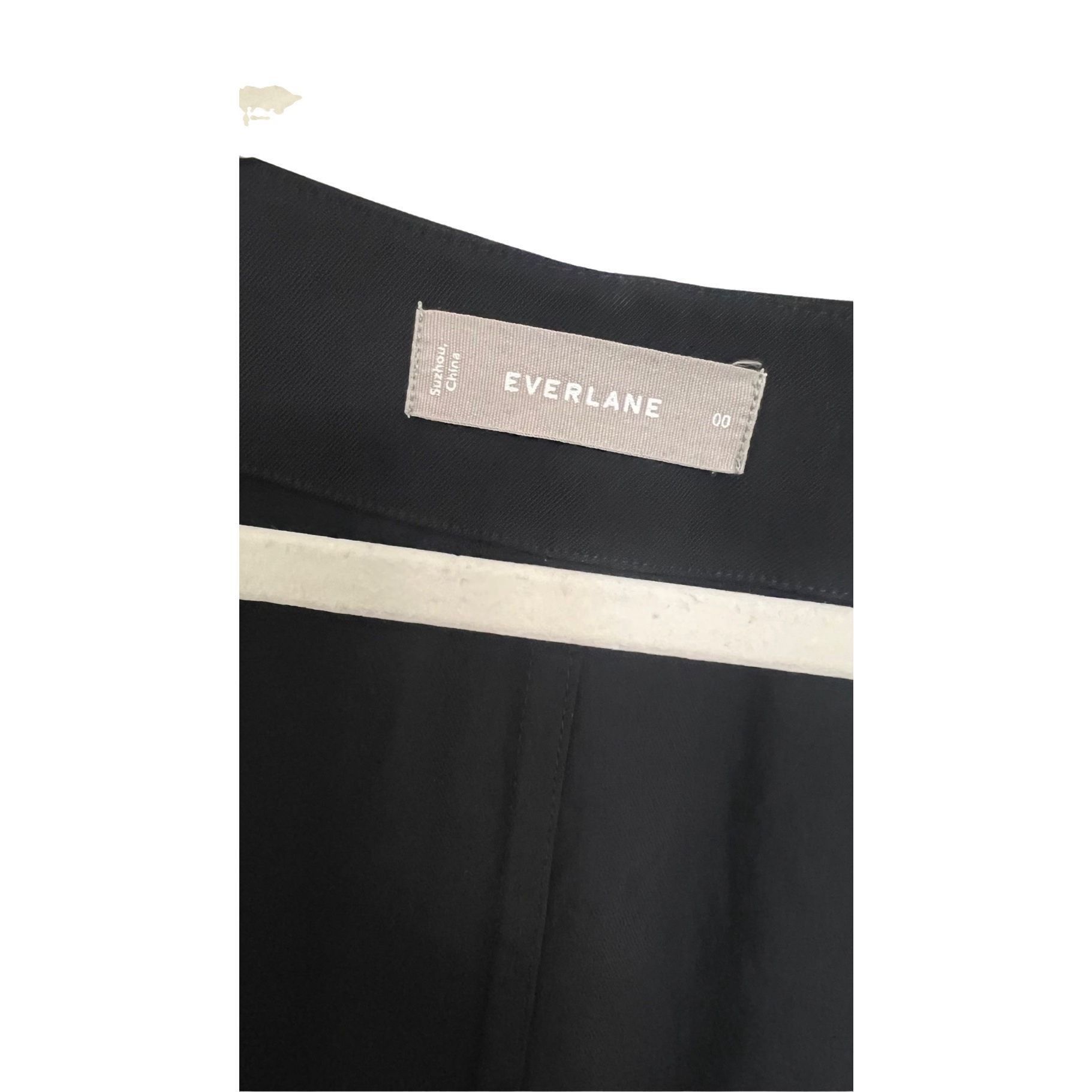 Everlane Everlane Sleeveless Open Front Vest Black Women's Size 00 Size XXS / US 00 / IT 34 - 2 Thumbnail
