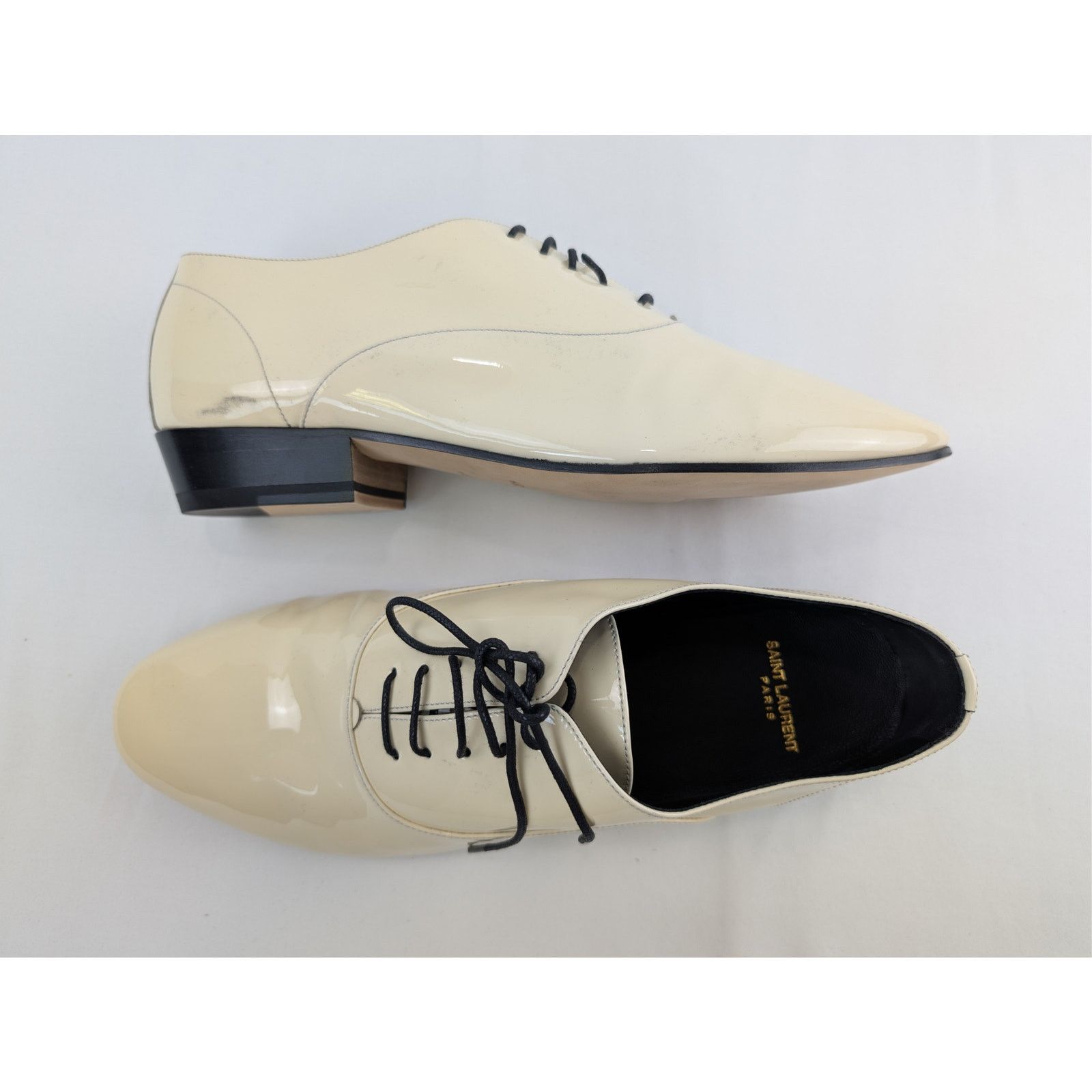 Saint Laurent Paris o1rshd1 Leon 30 Lace Up Derby Boots in Coquille Size US 11 / EU 44 - 1 Thumbnail