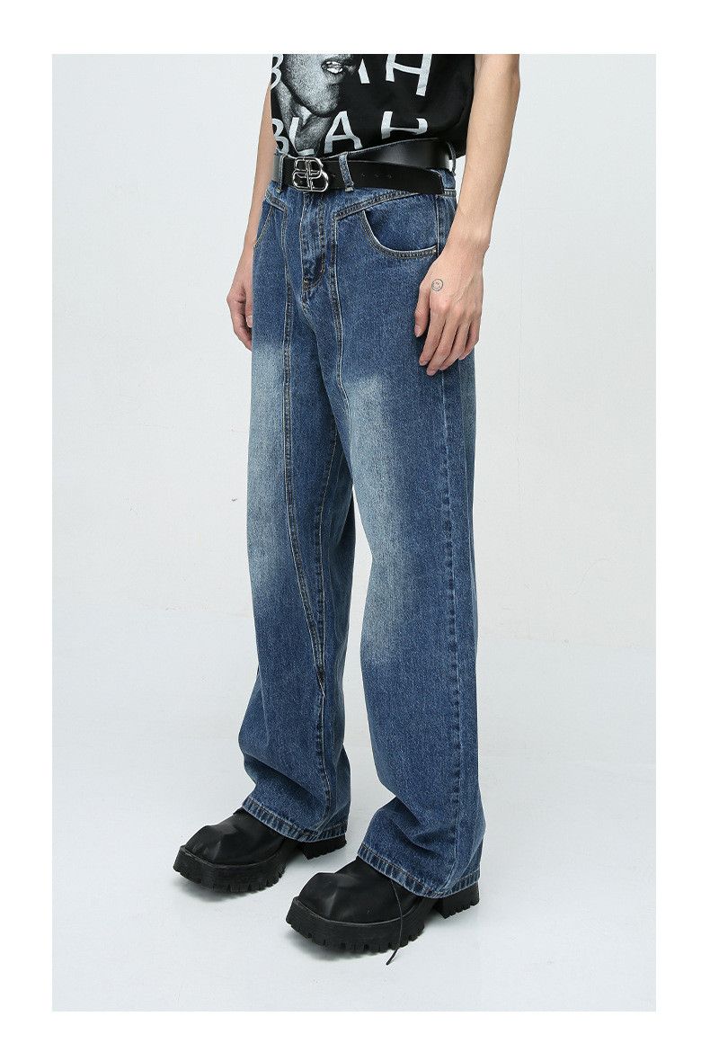 Japanese Brand × Jean Japanese retro split design straight jeans Size US 32 / EU 48 - 4 Thumbnail