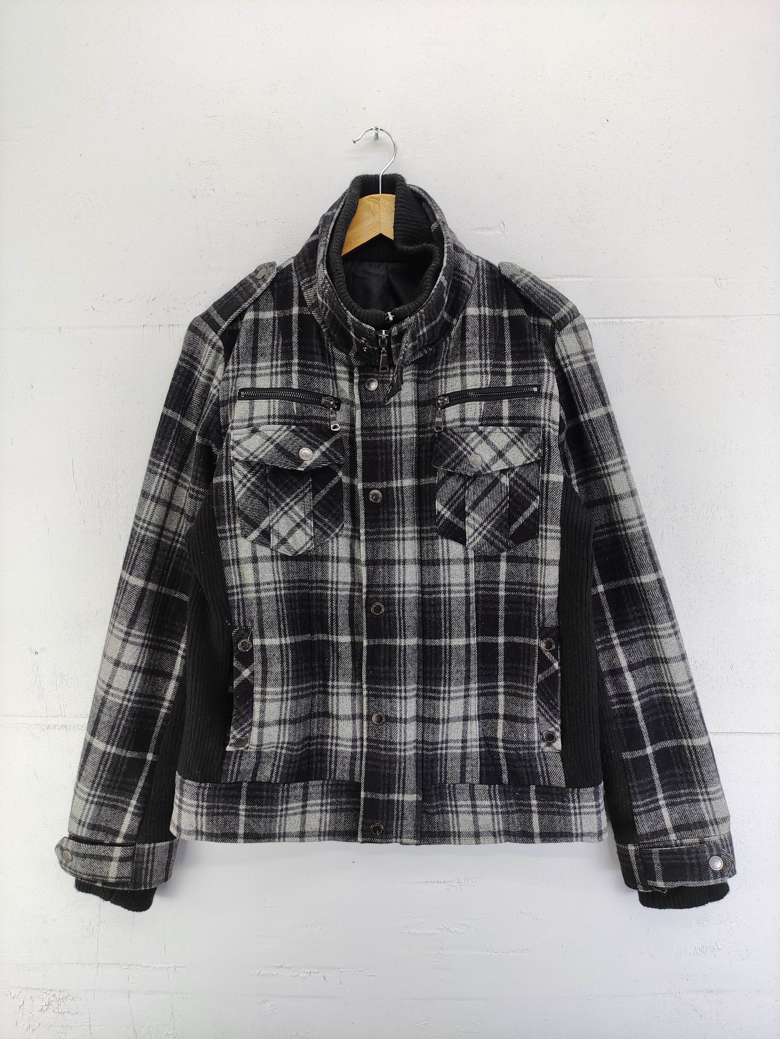 semanticdesign Vintage Semantic Design Double Zip Wool Jacket Size US M / EU 48-50 / 2 - 1 Thumbnail