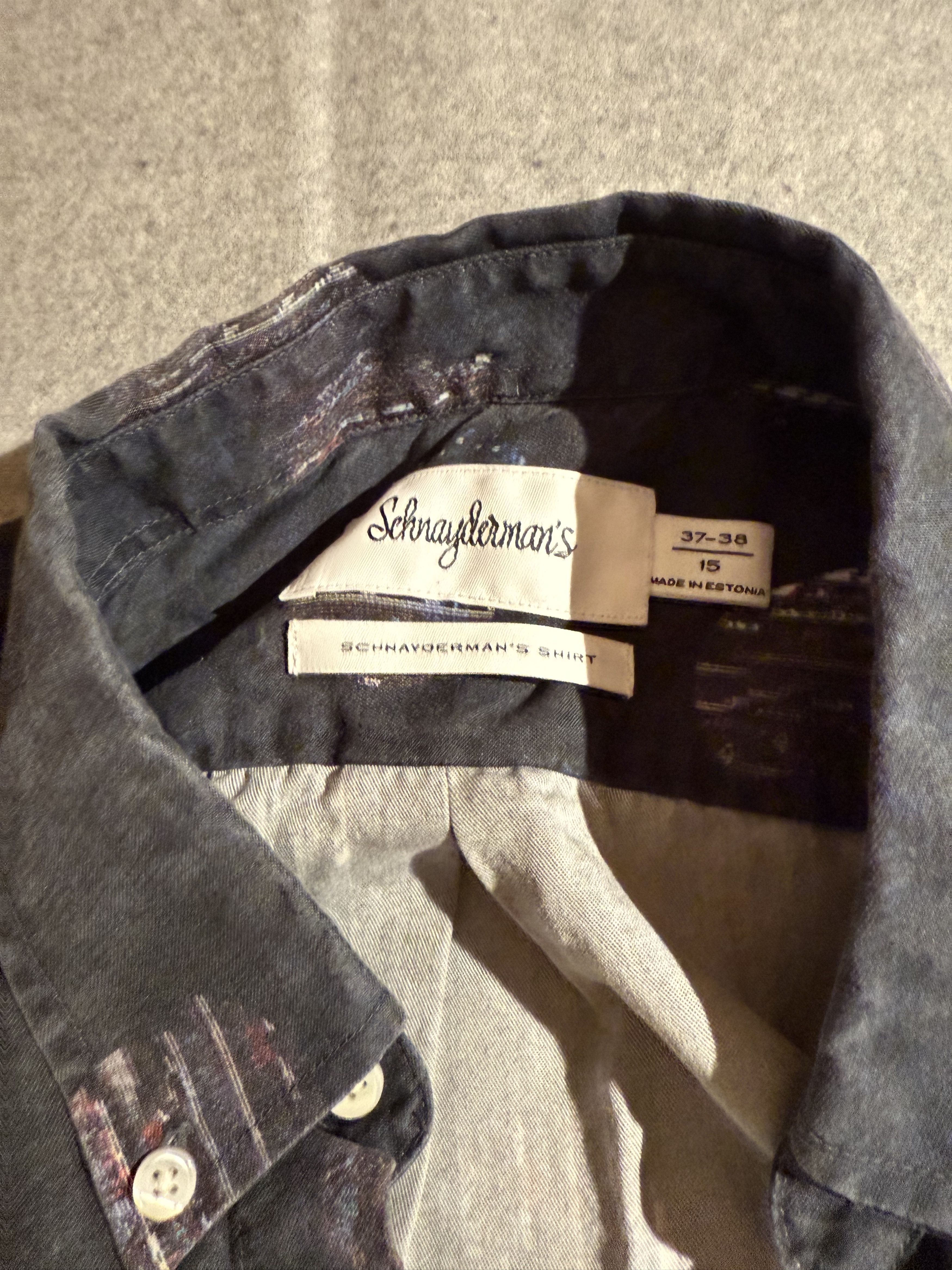 Schnaydermans Blue print shirt sz 15 Size US S / EU 44-46 / 1 - 2 Thumbnail
