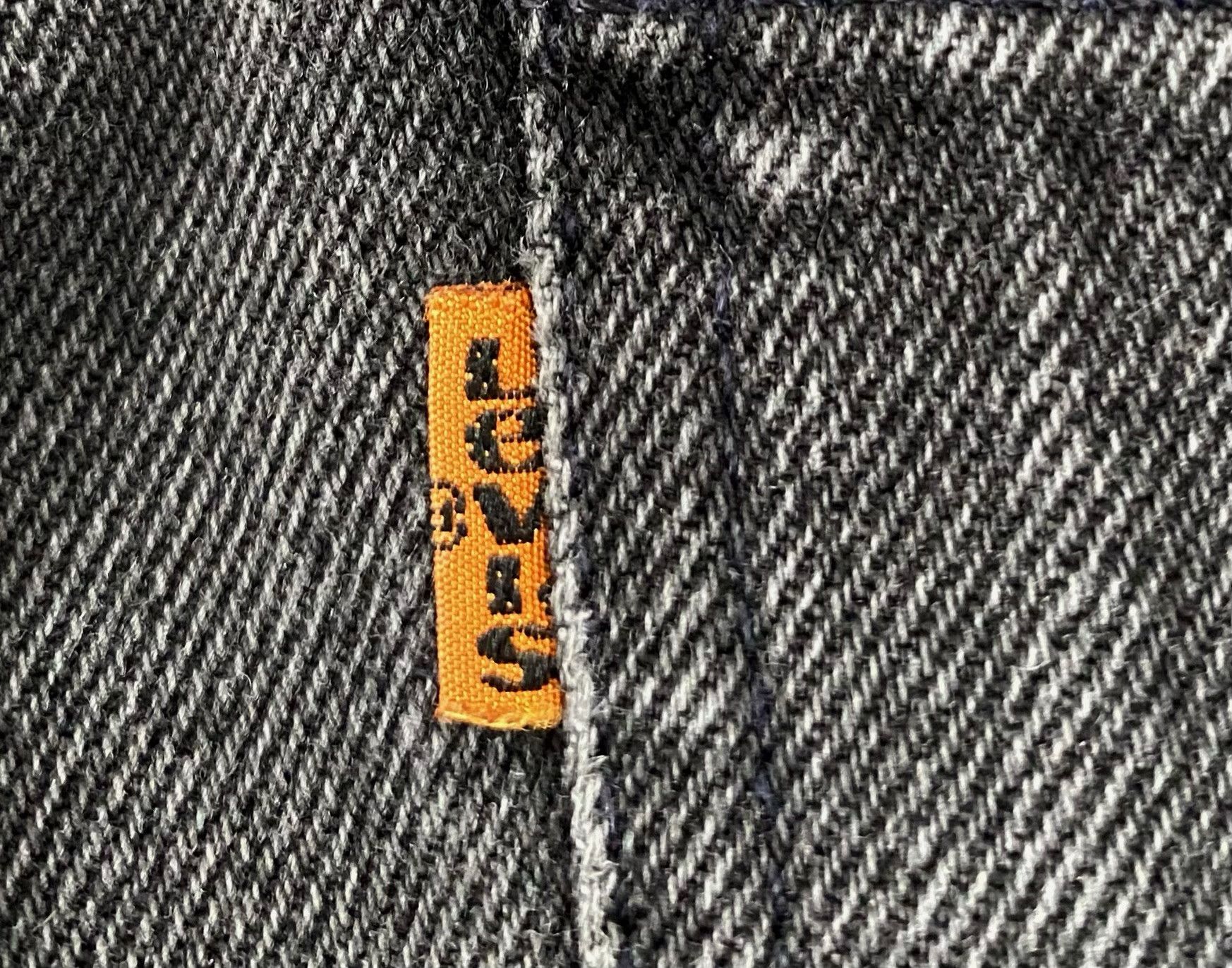 Levi's 90’s Levi's 550 Orange Tab Faded Black Denim Jeans 30”x 32” Size US 30 / EU 46 - 6 Thumbnail