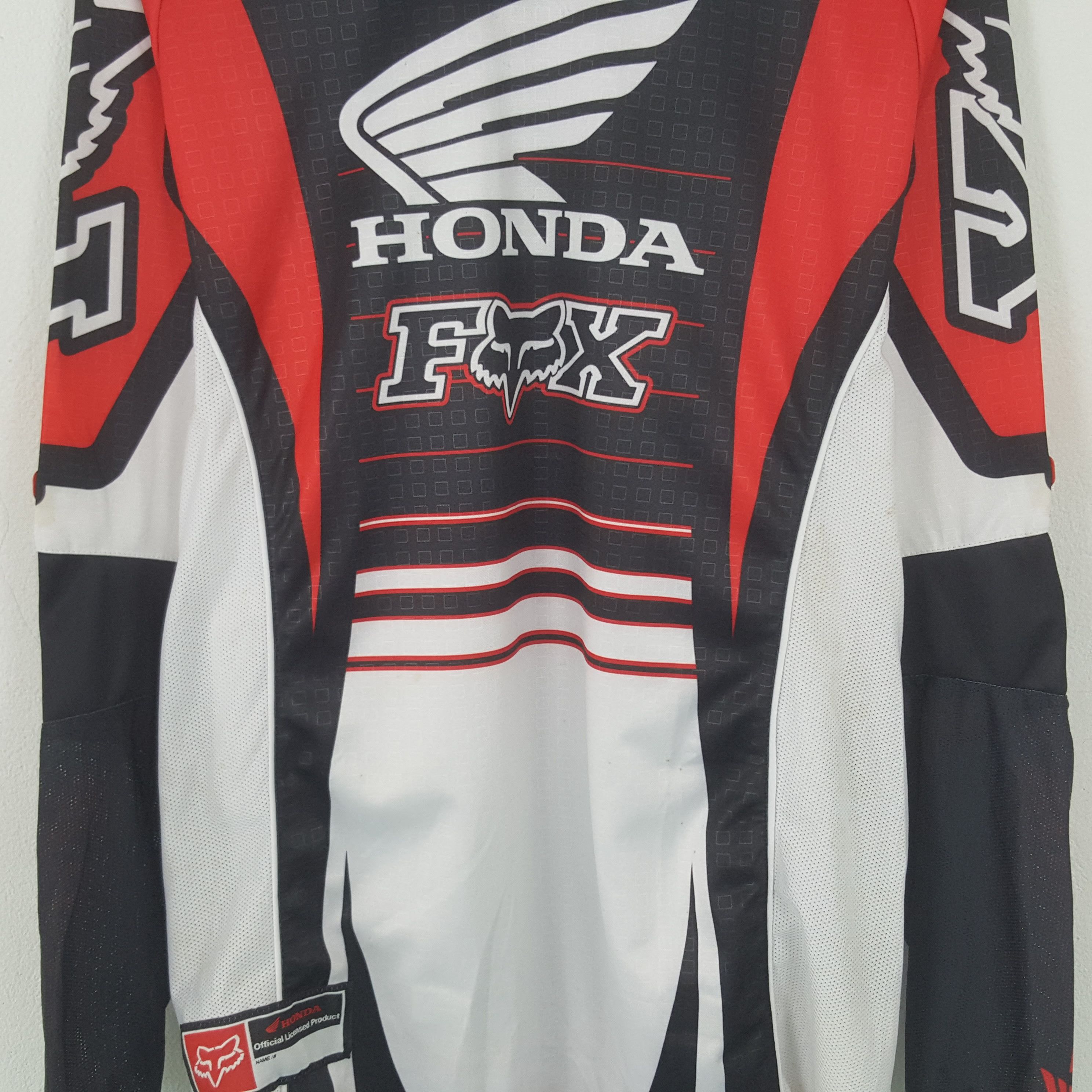 Fox Racing Vintage Honda Fox Racing Motocross Jersey Sport Tshirt Size US XL / EU 56 / 4 - 2 Thumbnail