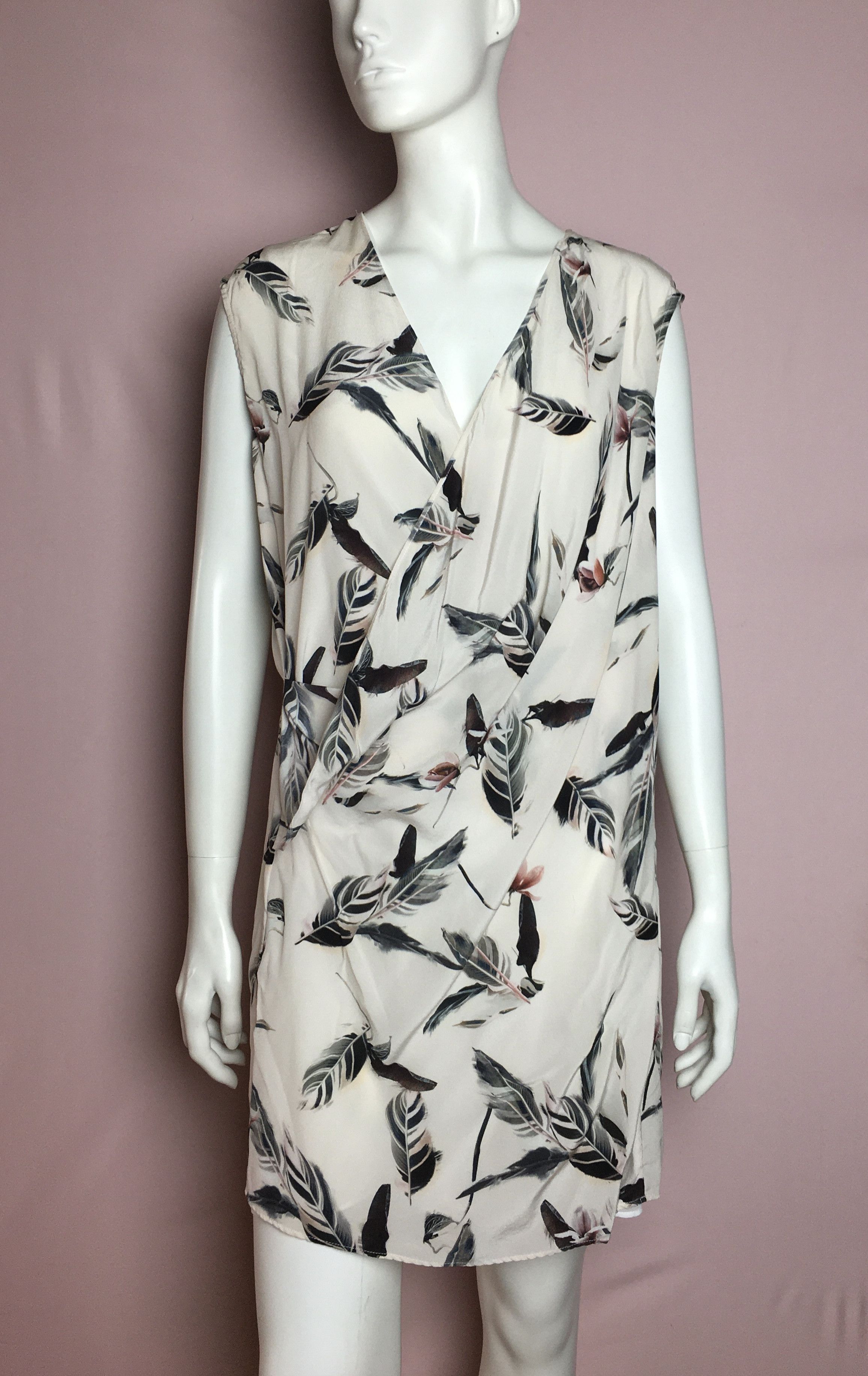 Allsaints AllSaints Airie Canna Silk Dress in Chalk White Size US Size M / US 6-8 / IT 42-44 - 2 Thumbnail