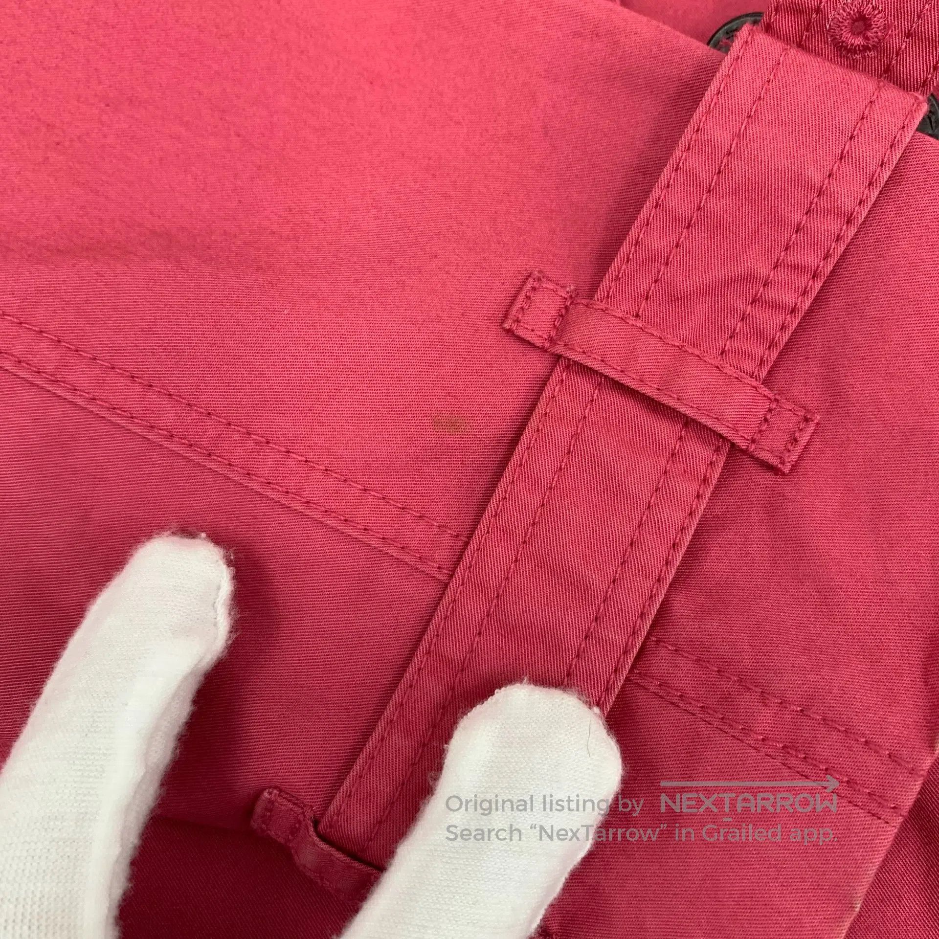 Burberry Burberry Size 14Y Red Cotton Lapel Double-breasted Long-sl Size M / US 6-8 / IT 42-44 - 9 Thumbnail