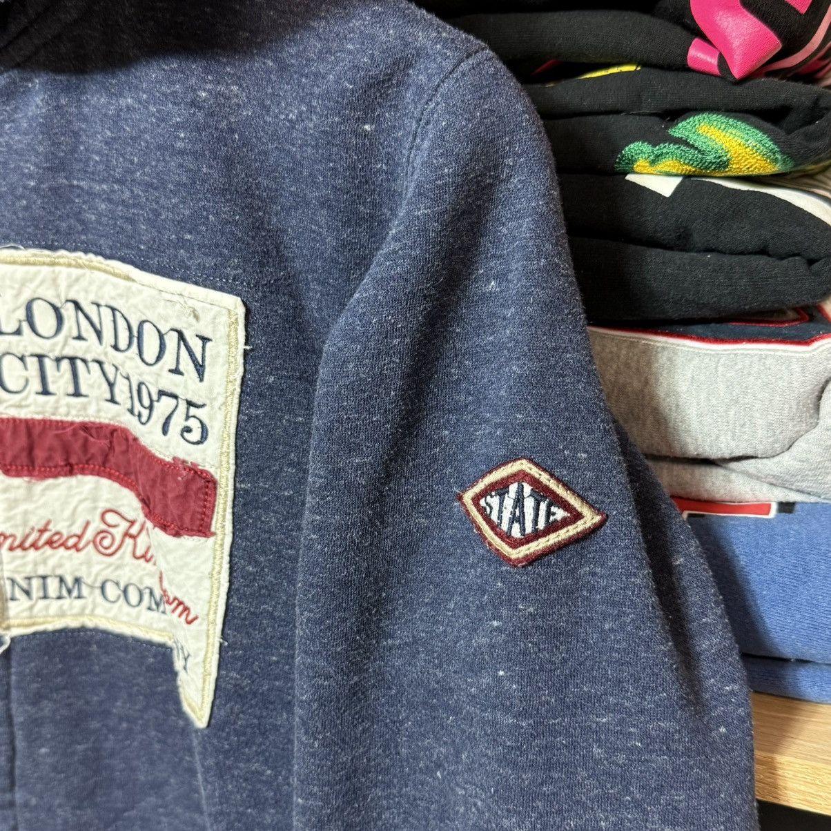 Hysteric Glamour 📌 Crazy Y2K British Britain Flag Archive Zip Hoodie Size US M / EU 48-50 / 2 - 4 Thumbnail
