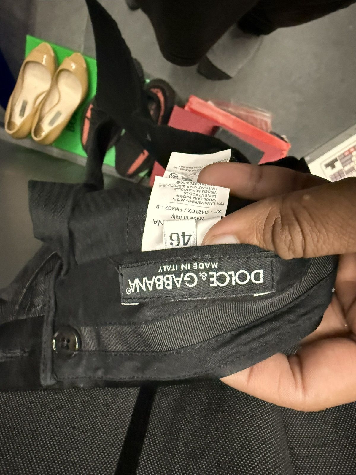 Dolce & Gabbana Dolce & Gabbana Grey Dress Pants Size 46 Size US 30 / EU 46 - 4 Thumbnail