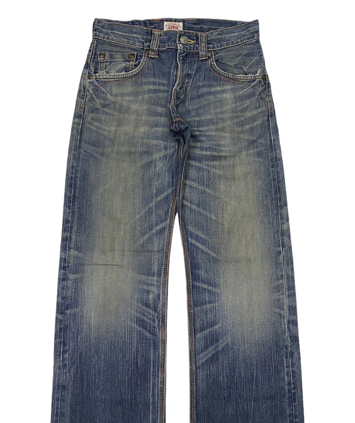 Kapital 🔥RARE EDWIN EXCLUSIVE VINTAGE DISTRESS DENIM JEANS Size US 32 / EU 48 - 5 Thumbnail