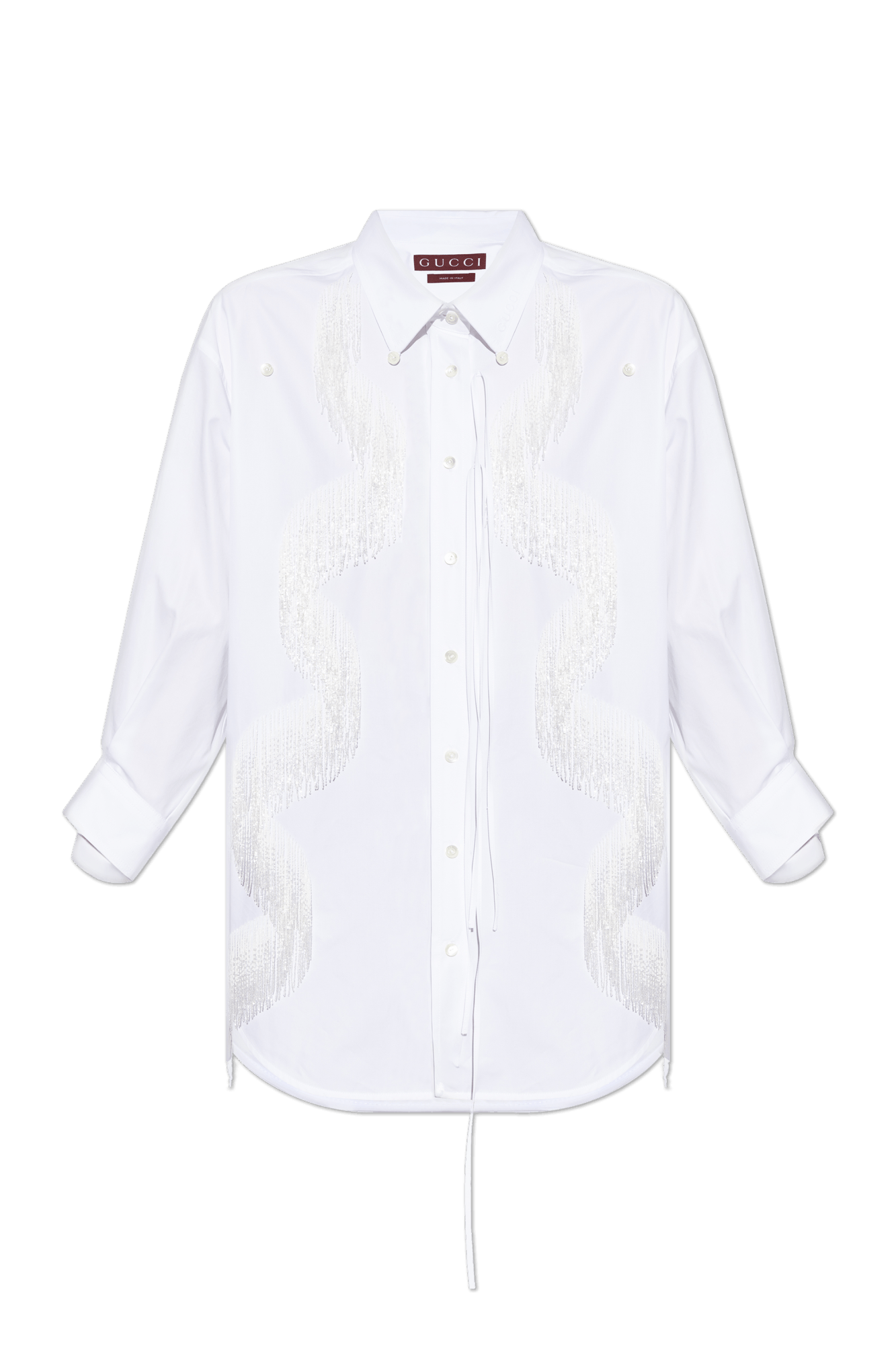 Gucci o1la5ras0526 Button Shirt in White Size XS / US 0-2 / IT 36-38 - 1 Thumbnail