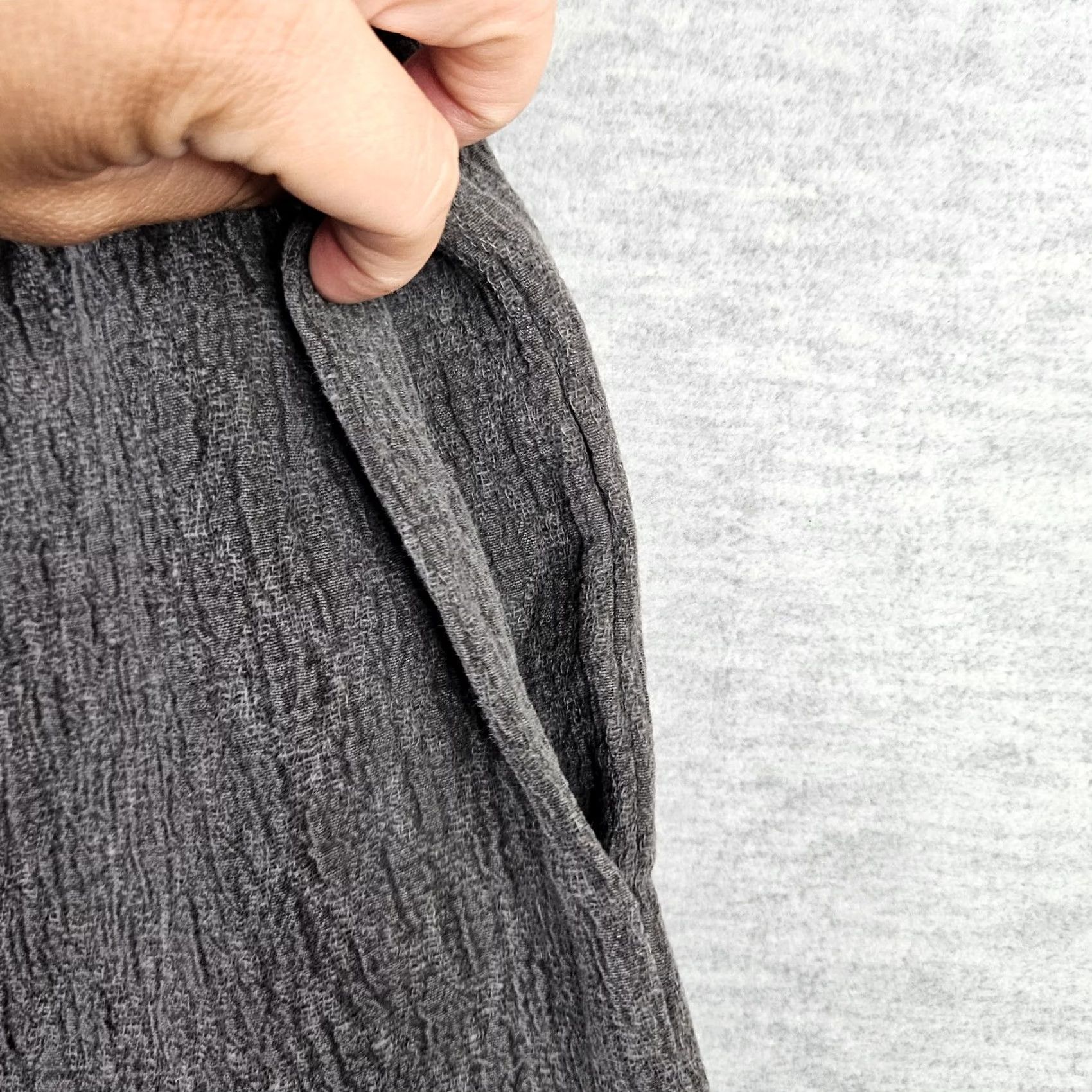 Vintage GRADE & GATHER Women's Jacquard Woven Shorts S NEW Gray Solid 5-Pocket Casual Knit? Size 28" / US 6 / IT 42 - 7 Thumbnail