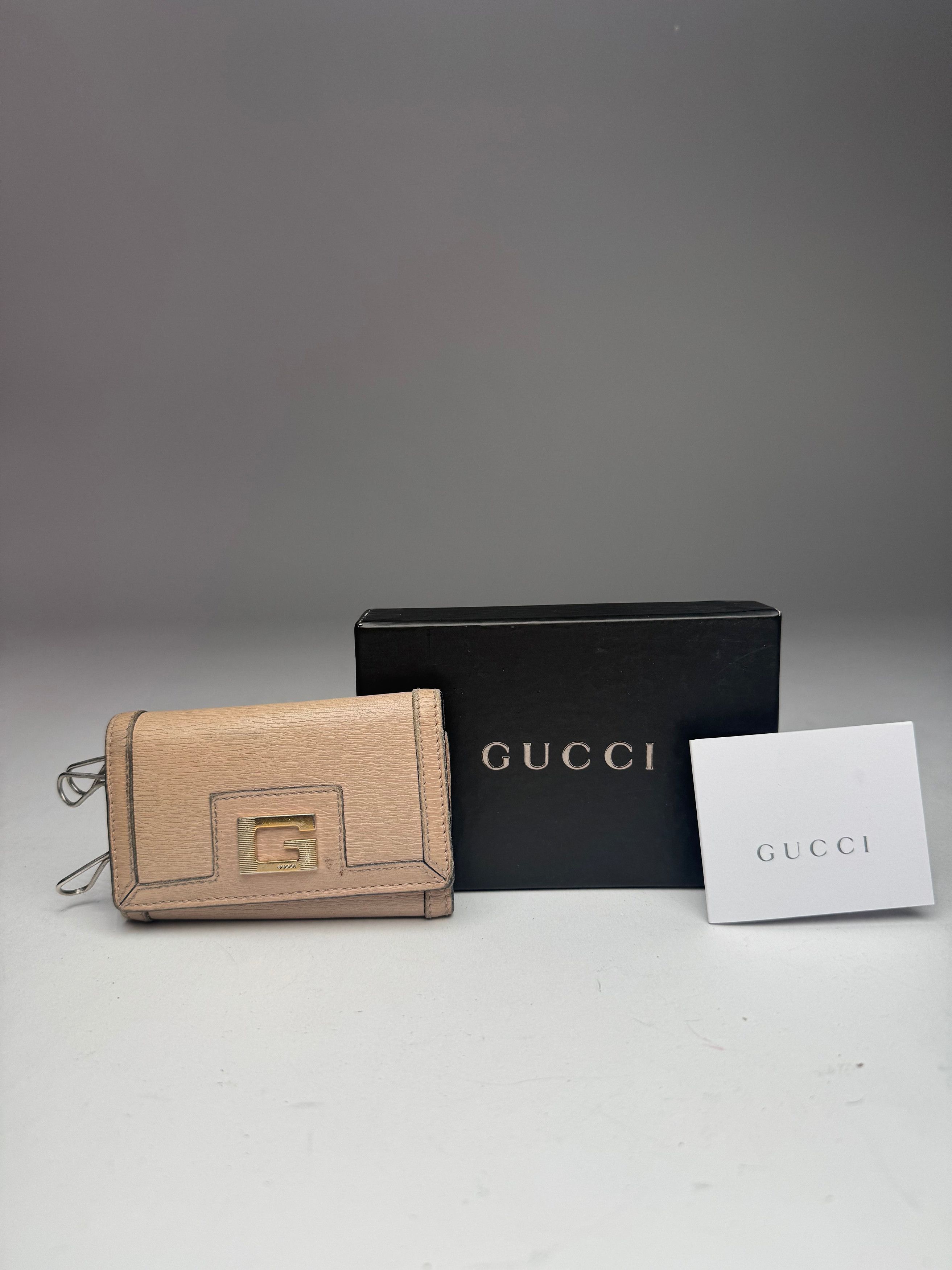 Gucci Vintage Leather Key Holder Rose / beige Size ONE SIZE - 1 Thumbnail