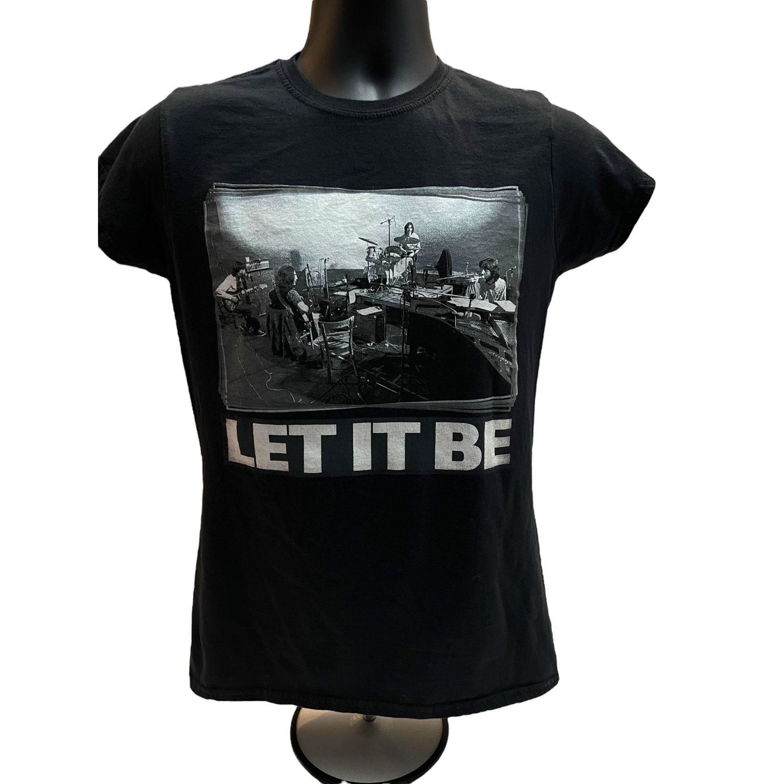 Other The Beatles Let It Be in Studio Woman’s Black T-Shirt XL Size XL / US 12-14 / IT 48-50 - 1 Thumbnail