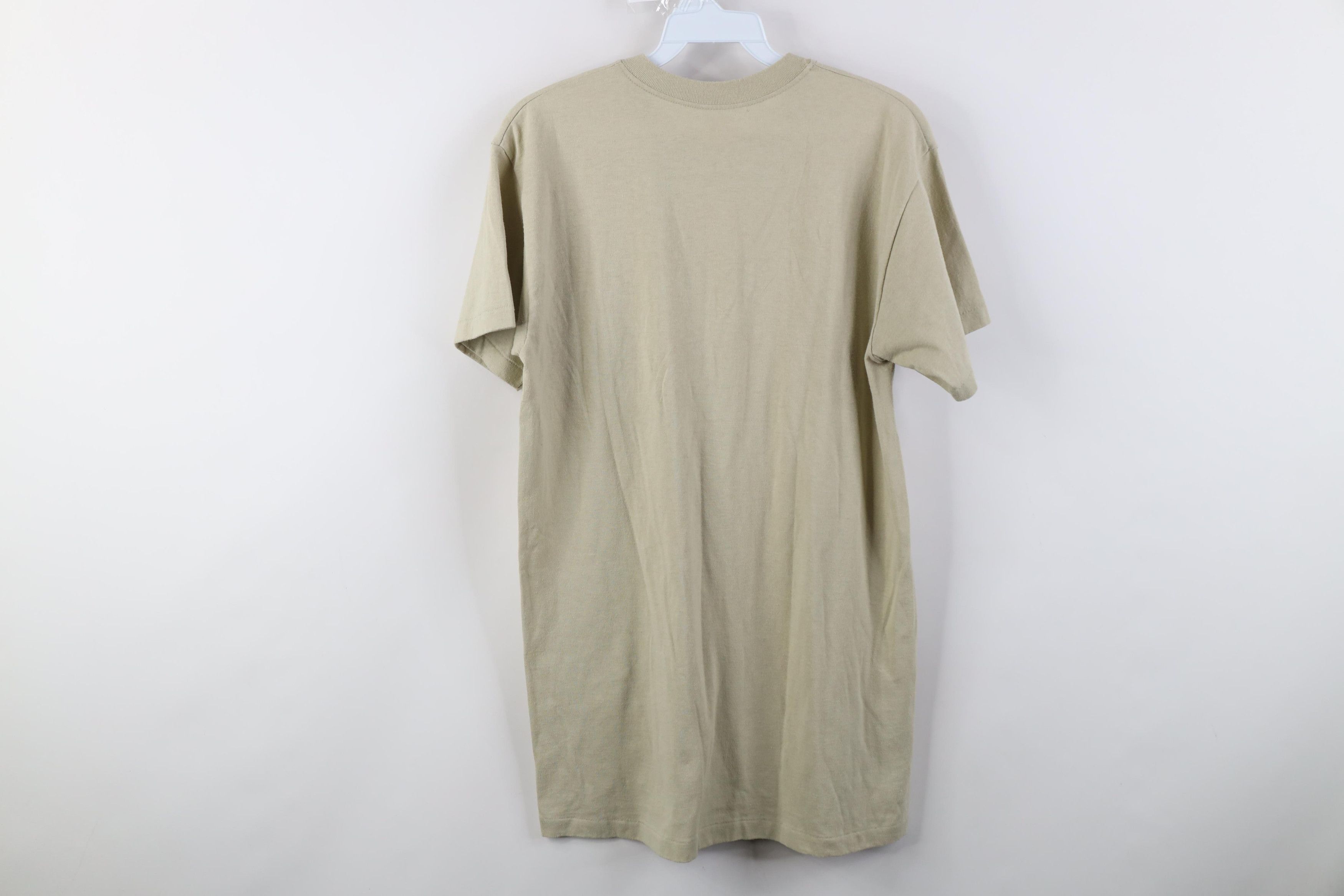 Vintage Vintage USGI Blank Knit Short Sleeve T-Shirt Beige USA Size US M / EU 48-50 / 2 - 10 Thumbnail