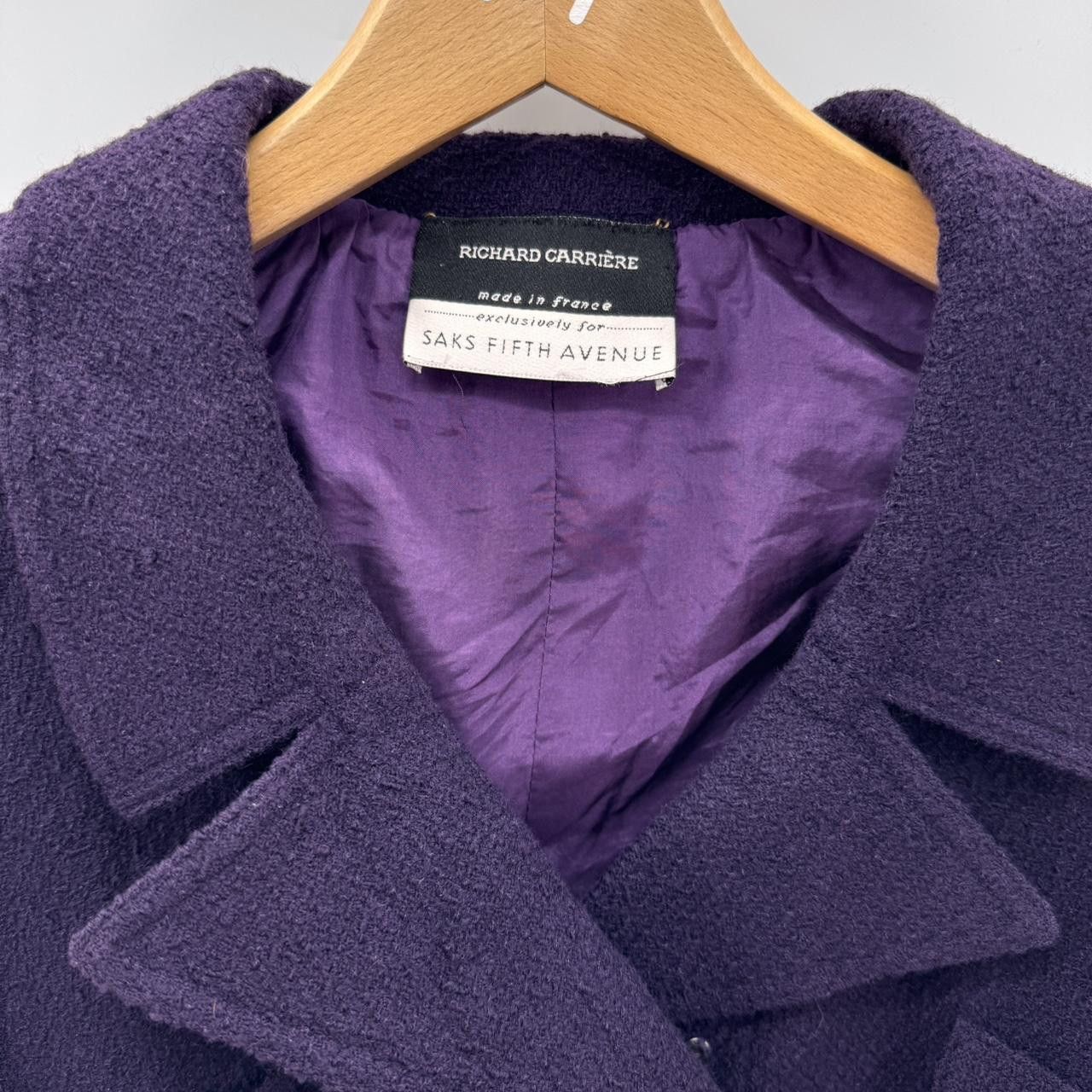 The Unbranded Brand Vintage Richard Carriere France Wool Tweed Blazer Sz 8 Size M / US 6-8 / IT 42-44 - 3 Thumbnail