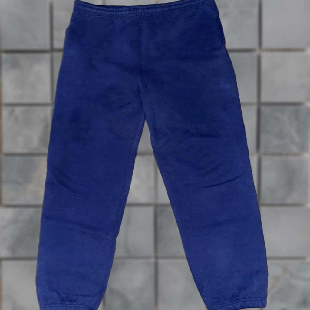 Fruit Of The Loom VINTAGE Fruit Of The Loom Sweatpants Men L Blue USA Sweatpants Size US 33 - 1 Thumbnail