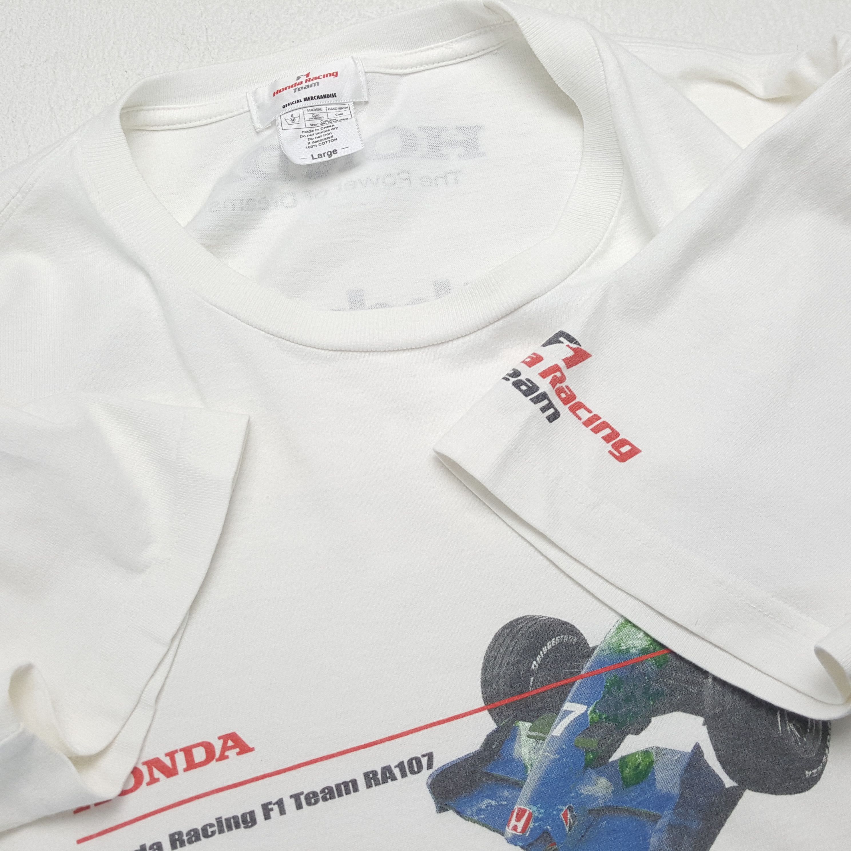 Honda × Vintage HONDA RACING Formula One F1 TEAM Center Design Tshirt Size US L / EU 52-54 / 3 - 7 Thumbnail