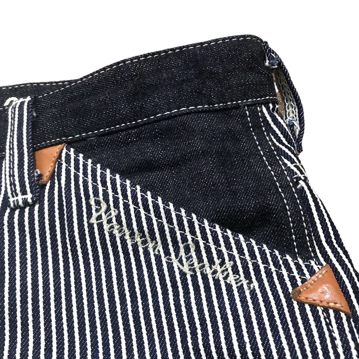 Vanson Leathers × Vintage Vanson Leather Carpenter Hickory Stripe Pants Size US 30 / EU 46 - 10 Thumbnail