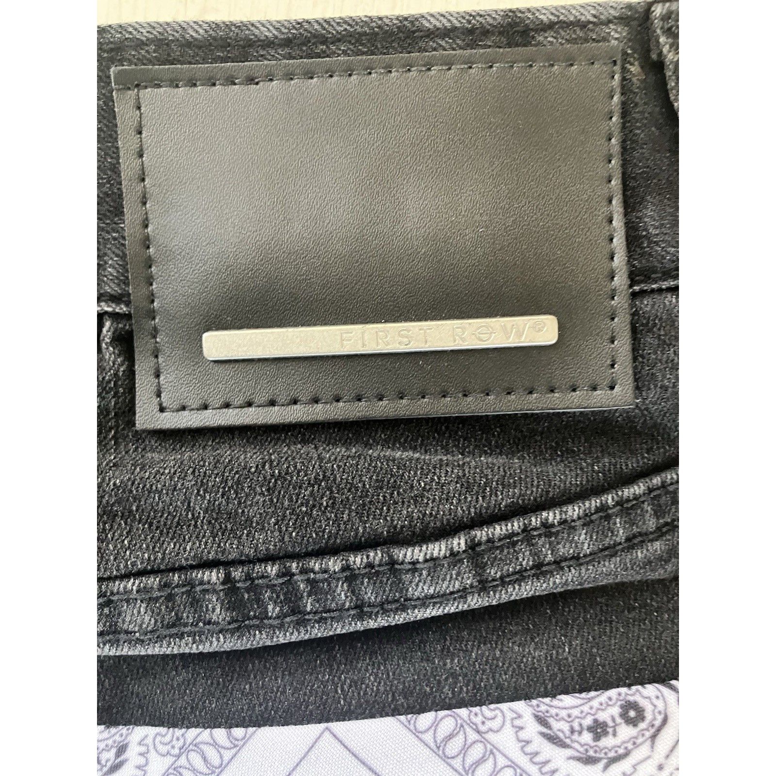 Other First Row Raw Hem Ripped Distressed Black Washed Demin Camo Size US 36 / EU 52 - 7 Thumbnail
