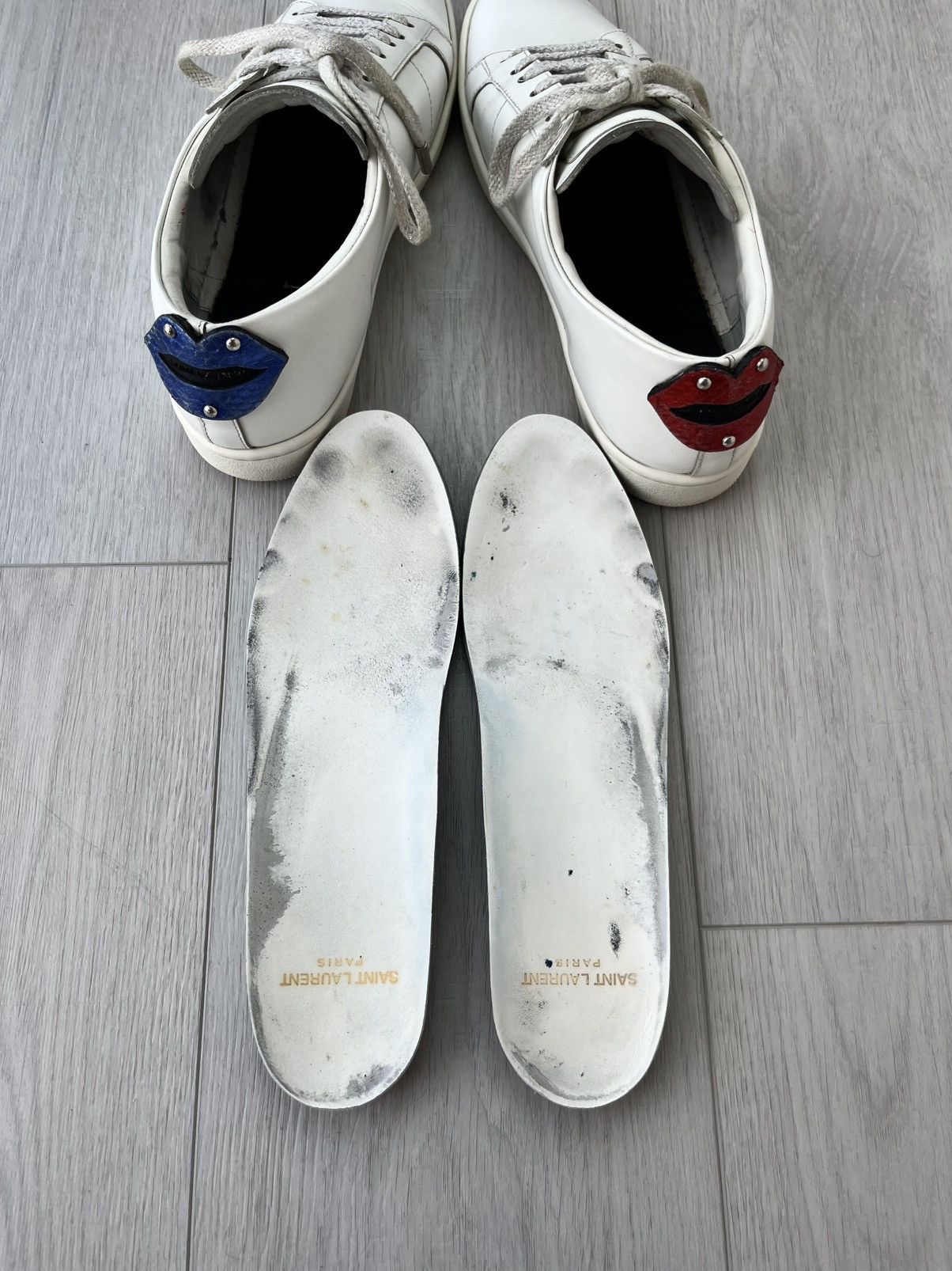 Saint Laurent Paris Saint Laurent SL/01 Signature Court Classic Lips Sneakers Size US 8 / IT 38 - 22 Thumbnail