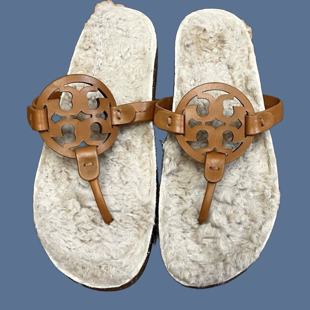 Tory Burch **TORY BURCH Miller Brown Leather Slip On Women's Size 8 Sandals** User: Tory Burch Miller Brown Leather Slip On Women's Size 8 Sandals Size US 8 / IT 38 - 1 Thumbnail