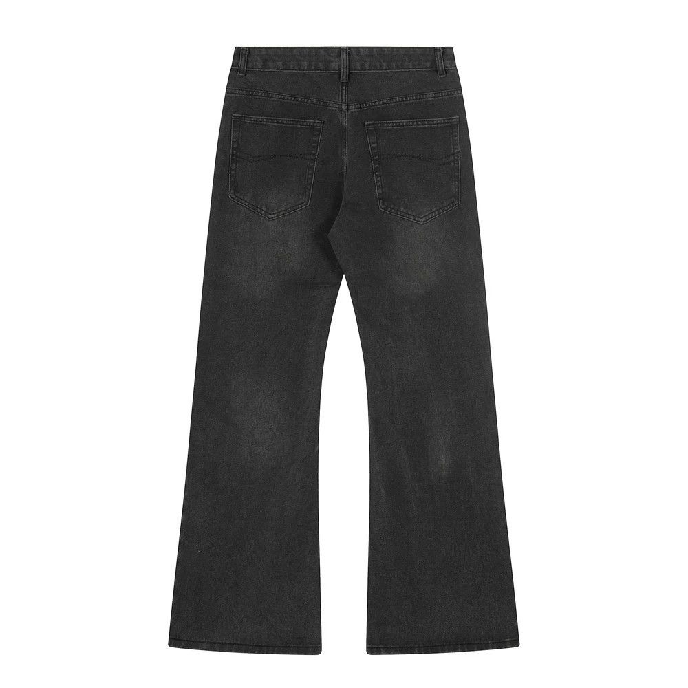 Vintage Men's hippie punk retro washed bootcut jeans Size US 32 / EU 48 - 2 Thumbnail