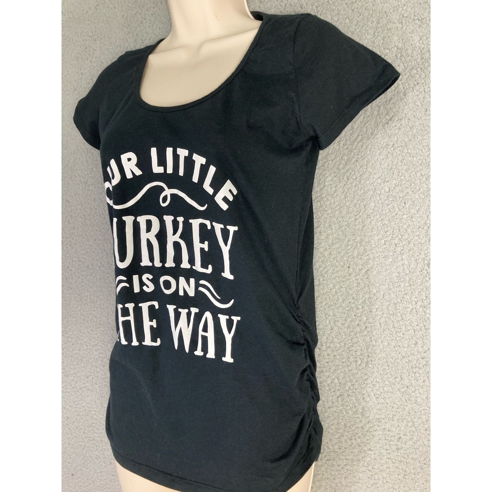 Other Thanksgiving Our Little Turkey Maternity T-Shirt Womens S Size S / US 4 / IT 40 - 5 Thumbnail