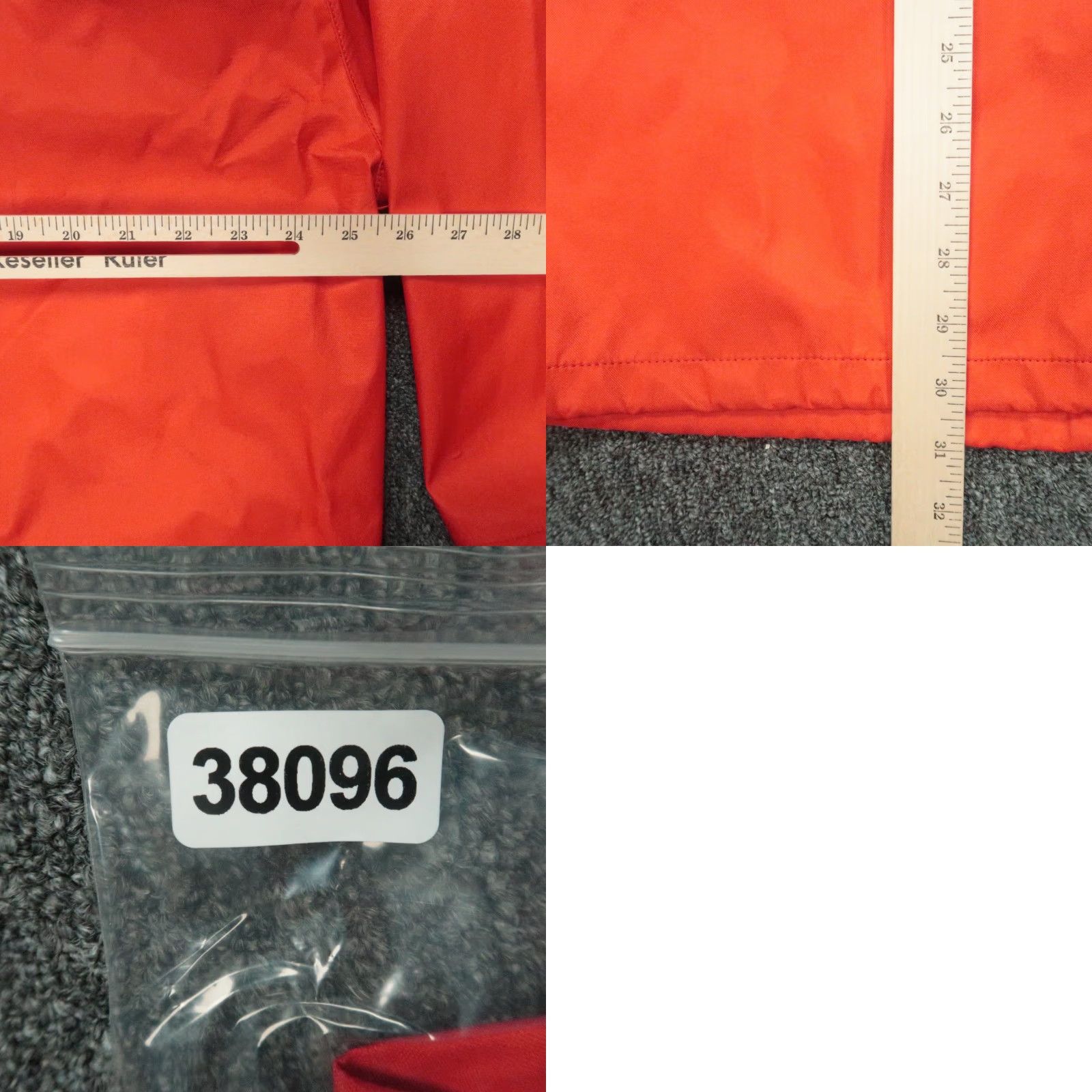 Rains Lifesaving Systems Corp Jacket Mens XL Orange Rain Coat Hooded Full Zip Pockets Waterproof Rain Tech Nylon Softshell Long Vest? Size US XL / EU 56 / 4 - 8 Thumbnail