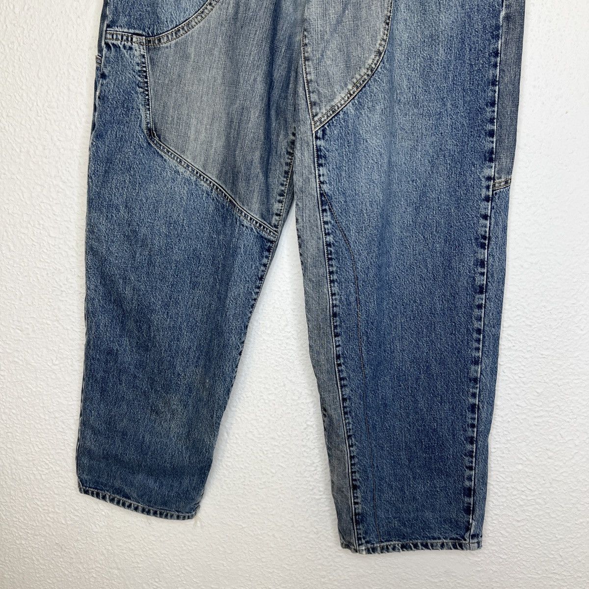 Fubu × JNCO × Southpole Vintage Sancezz Baggy Hip Hop Pants Trousers Patchwork Denim Size US 34 / EU 50 - 3 Thumbnail