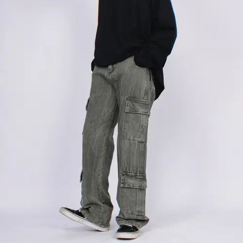 Jean fade punk cargo skate jeans Size US 34 / EU 50 - 2 Thumbnail