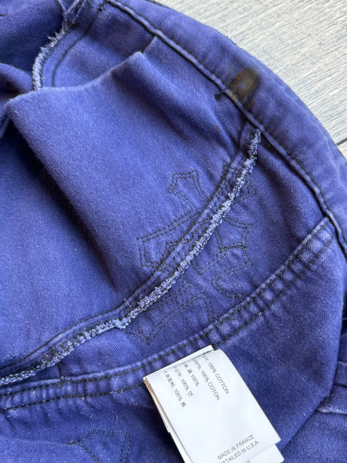 Chrome Hearts Chrome Hearts 30’s French Blue Work Pants - 34 Size US 34 / EU 50 - 16 Thumbnail