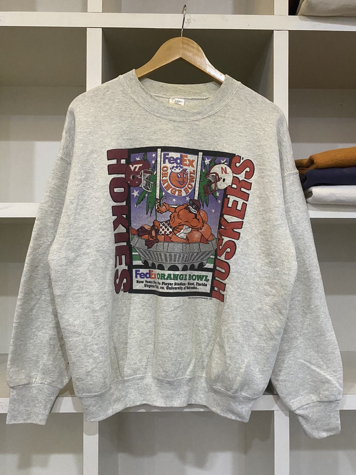 Vintage Vintage Fedex Orange Bowl Sweatshirt Size US S / EU 44-46 / 1 - 2 Thumbnail