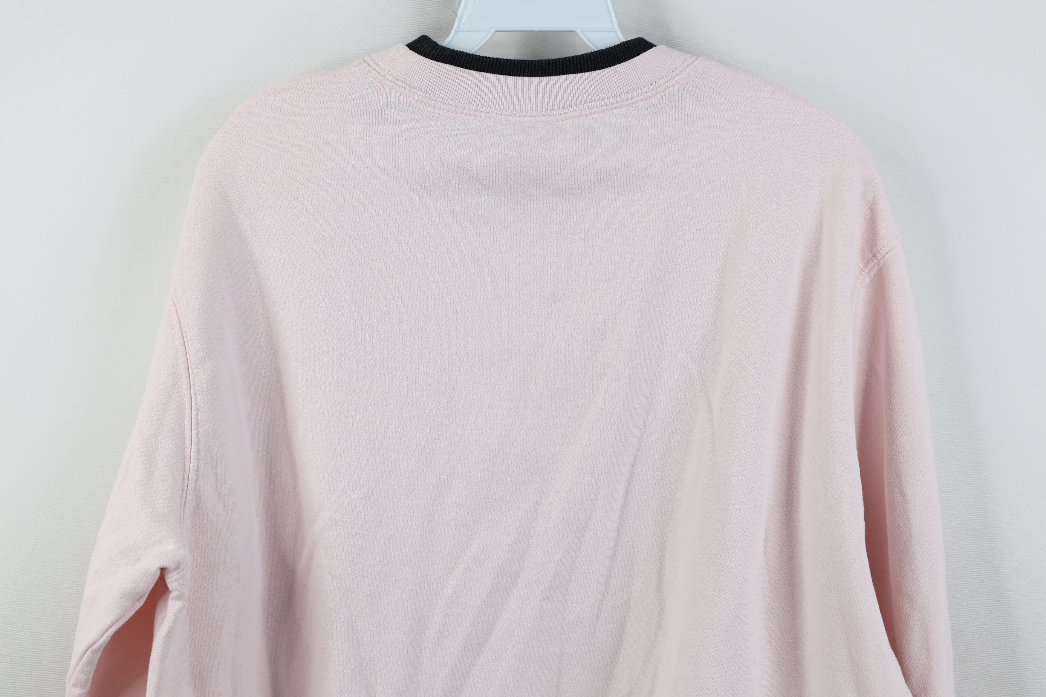Vintage Vintage 90s Streetwear Butterfly Flower Sweatshirt Pink Size L / US 10 / IT 46 - 11 Thumbnail