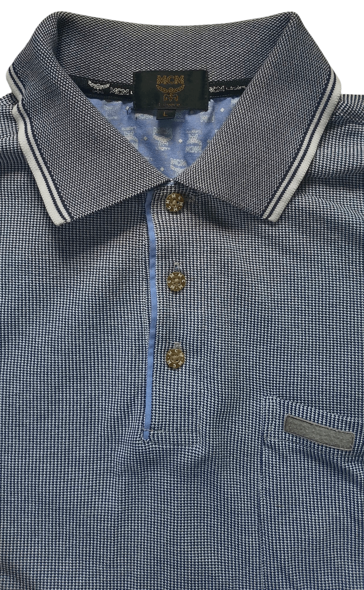 MCM Vintage 90s MCM Polo Tshirt Size US L / EU 52-54 / 3 - 4 Thumbnail