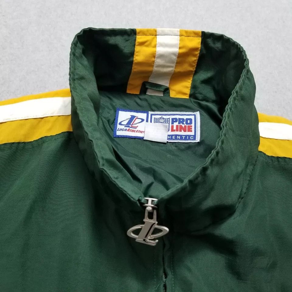 Logo Athletic Vtg Green Bay Packers Jacket Mens Large Zip Embroidered NFL Size US L / EU 52-54 / 3 - 16 Thumbnail