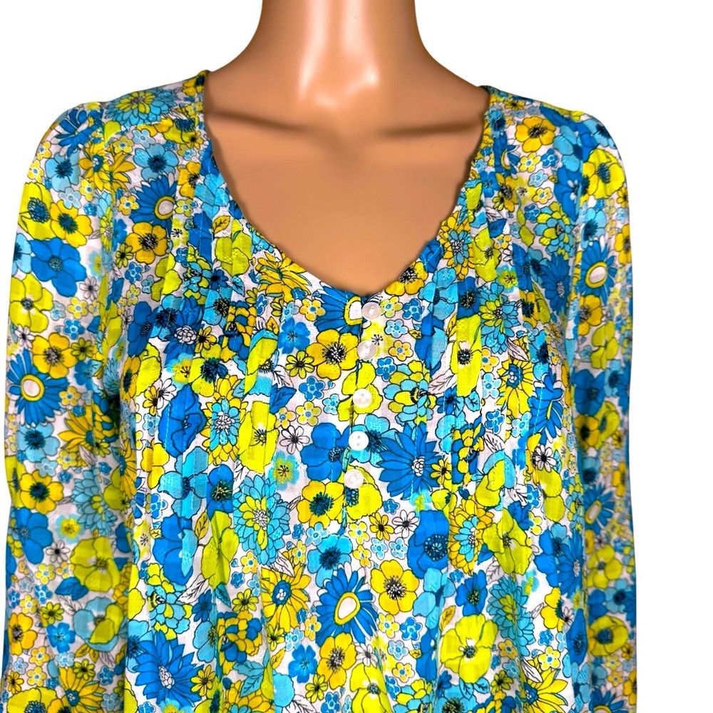 Other Jane and Delancey Floral Rayon Long Sleeve Shirt Size S Size S / US 4 / IT 40 - 2 Thumbnail