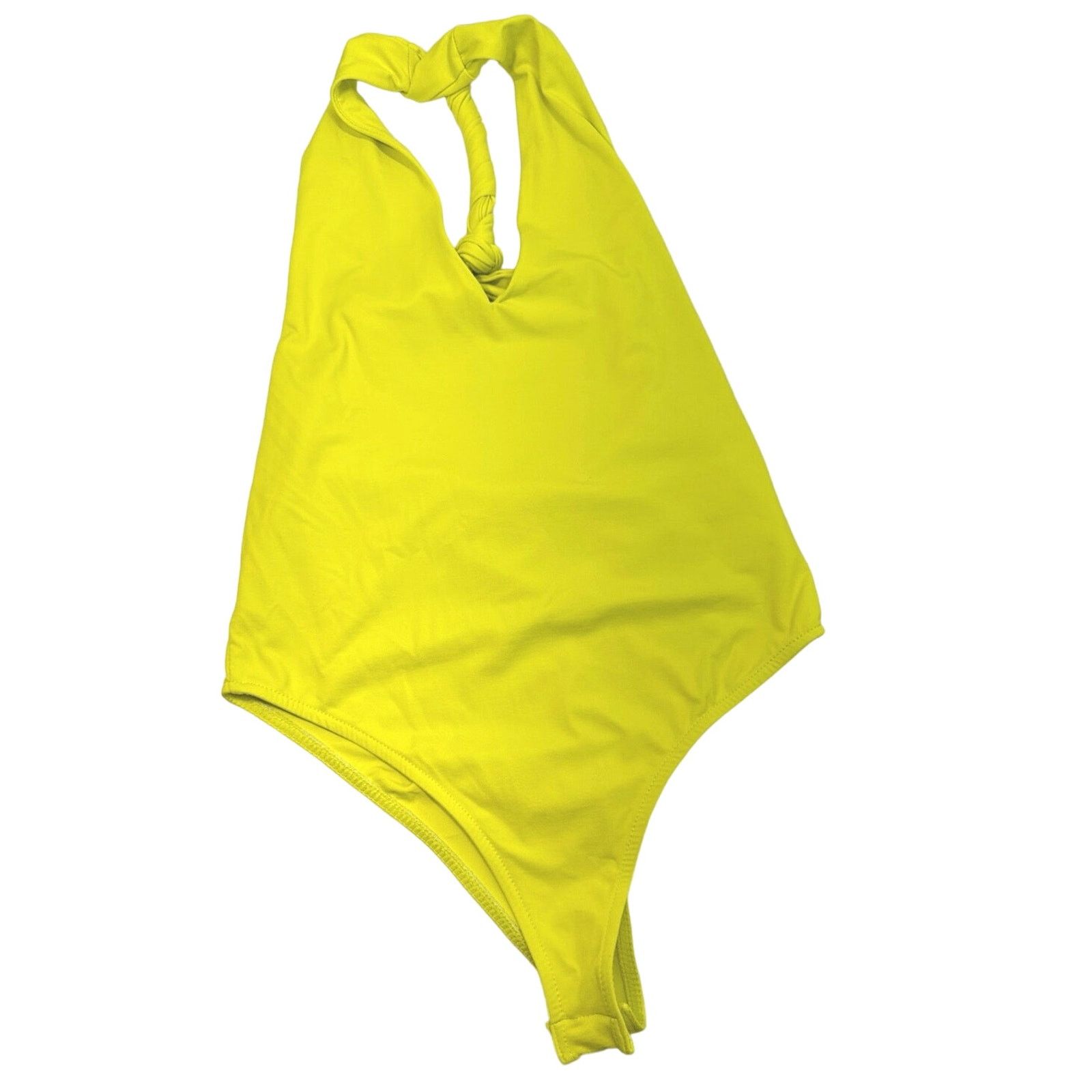 Zara Zara Yellow Bodysuit Snap Thong Crop Top Womens Juniors sz M Size M / US 6-8 / IT 42-44 - 1 Thumbnail