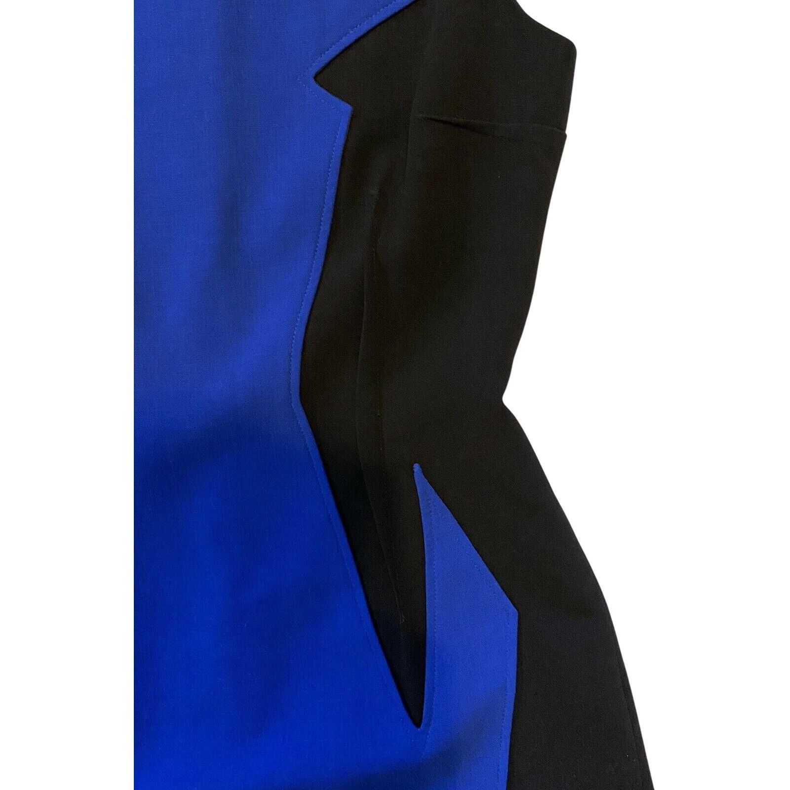 Prabal Gurung $1490 New Prabal Gurung 4 Blue Colorblock Dress Sheath Size S / US 4 / IT 40 - 5 Thumbnail