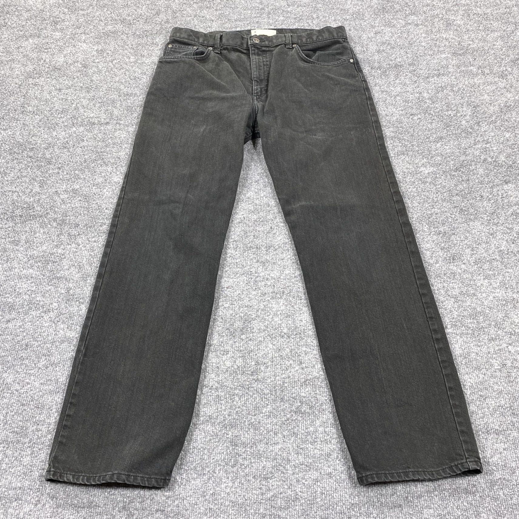 Marks & Spencer Marks & Spencer Blue Harbour Jeans Mens 36x31 Black Straight Leg Denim Dark Wash Size US 36 / EU 52 - 2 Thumbnail