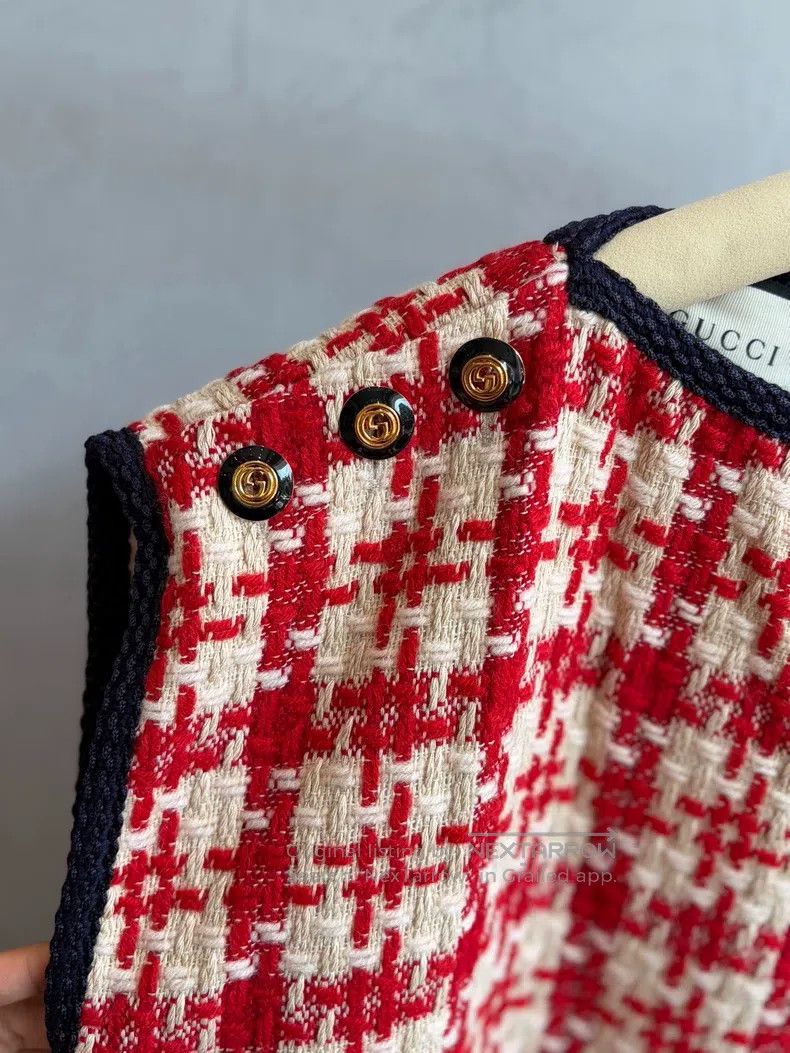 Gucci Gucci Red checkered loose dress Size XS / US 0-2 / IT 36-38 - 3 Thumbnail