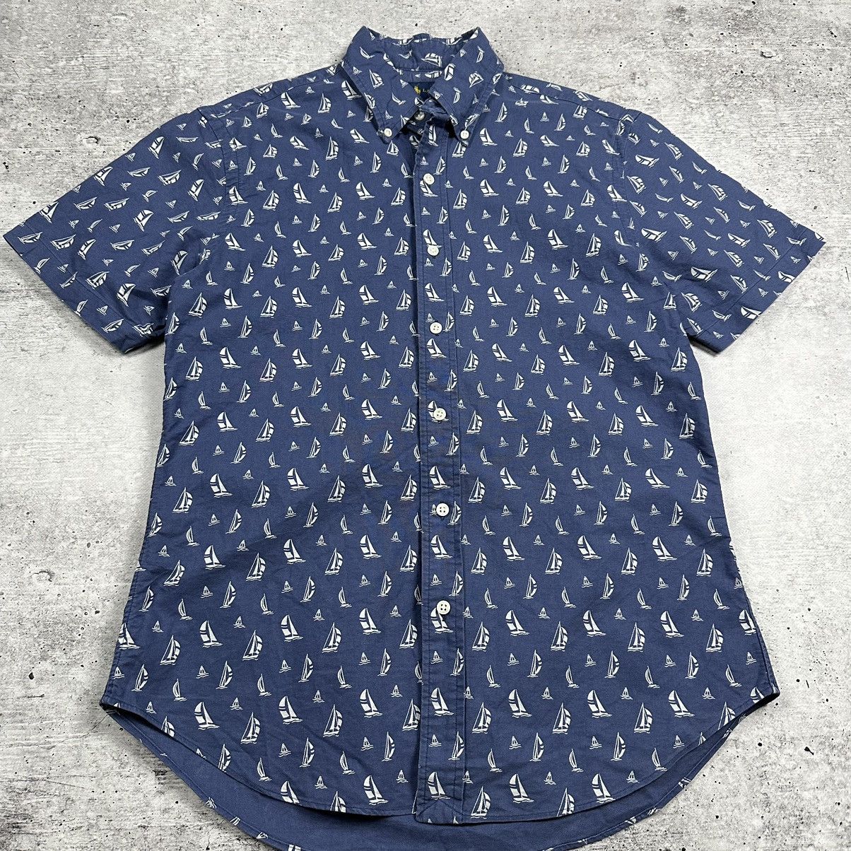 Polo Ralph Lauren Polo Ralph Lauren Yachts Short Sleeve Slim Fit Shirt Men’s Size US M / EU 48-50 / 2 - 1 Thumbnail