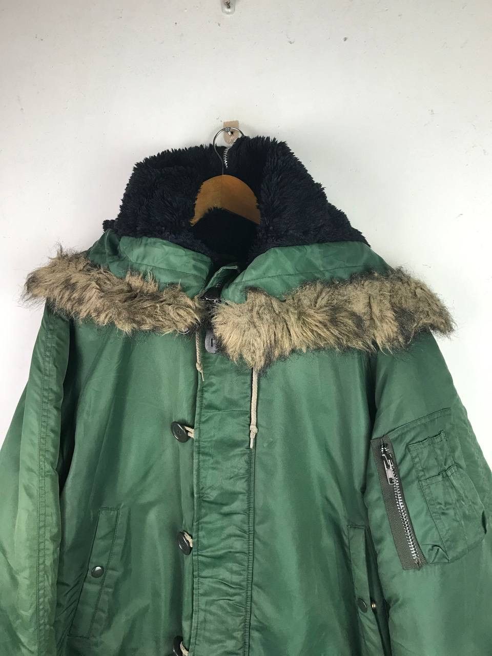 Alpha Industries Rare Design N2-B Mohair Bomber Jacket Size US L / EU 52-54 / 3 - 5 Thumbnail