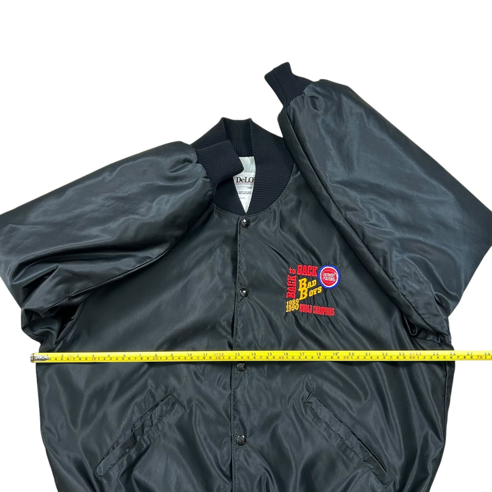 NBA VTG NBA DETROIT PISTONS DELONG SATIN JACKET 1989 1990 Size US L / EU 52-54 / 3 - 10 Thumbnail