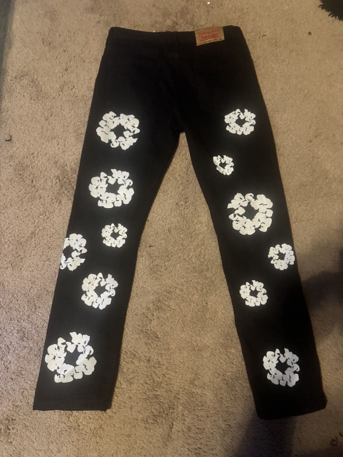 DENIM TEARS Levi X Denim Tears The cotton wreath Jean “ Black “ Size US 32 / EU 48 - 1 Thumbnail