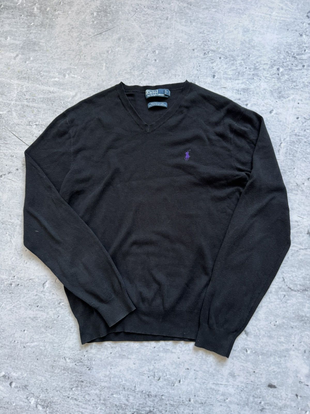 Polo Ralph Lauren × Vintage Purple logo RL sweatshirt luxury Polo Size US M / EU 48-50 / 2 - 1 Thumbnail