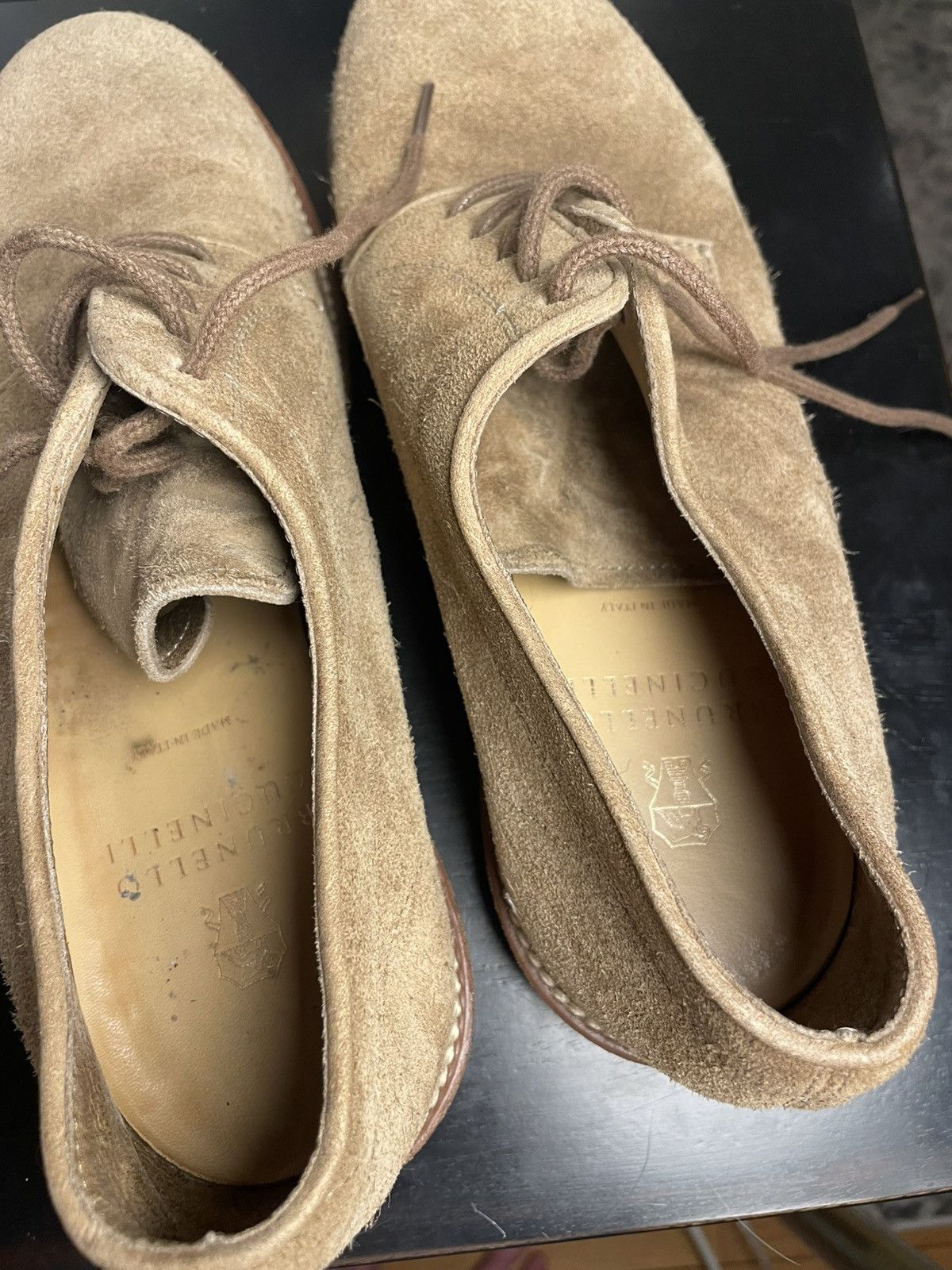 Brunello Cucinelli Brunello Cucinelli Suede Lace-Up Derbies, Sz 42 IT/9.5 US Size US 9.5 / EU 42-43 - 4 Thumbnail