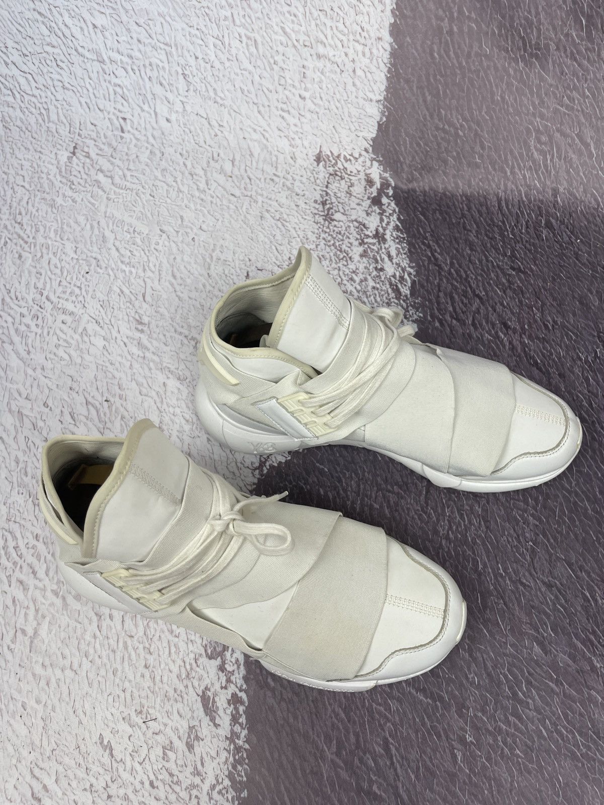 Adidas Adidas Y-3 Yohji Yamamoto Qasa High sneaker triple white Size US 9.5 / EU 42-43 - 4 Thumbnail