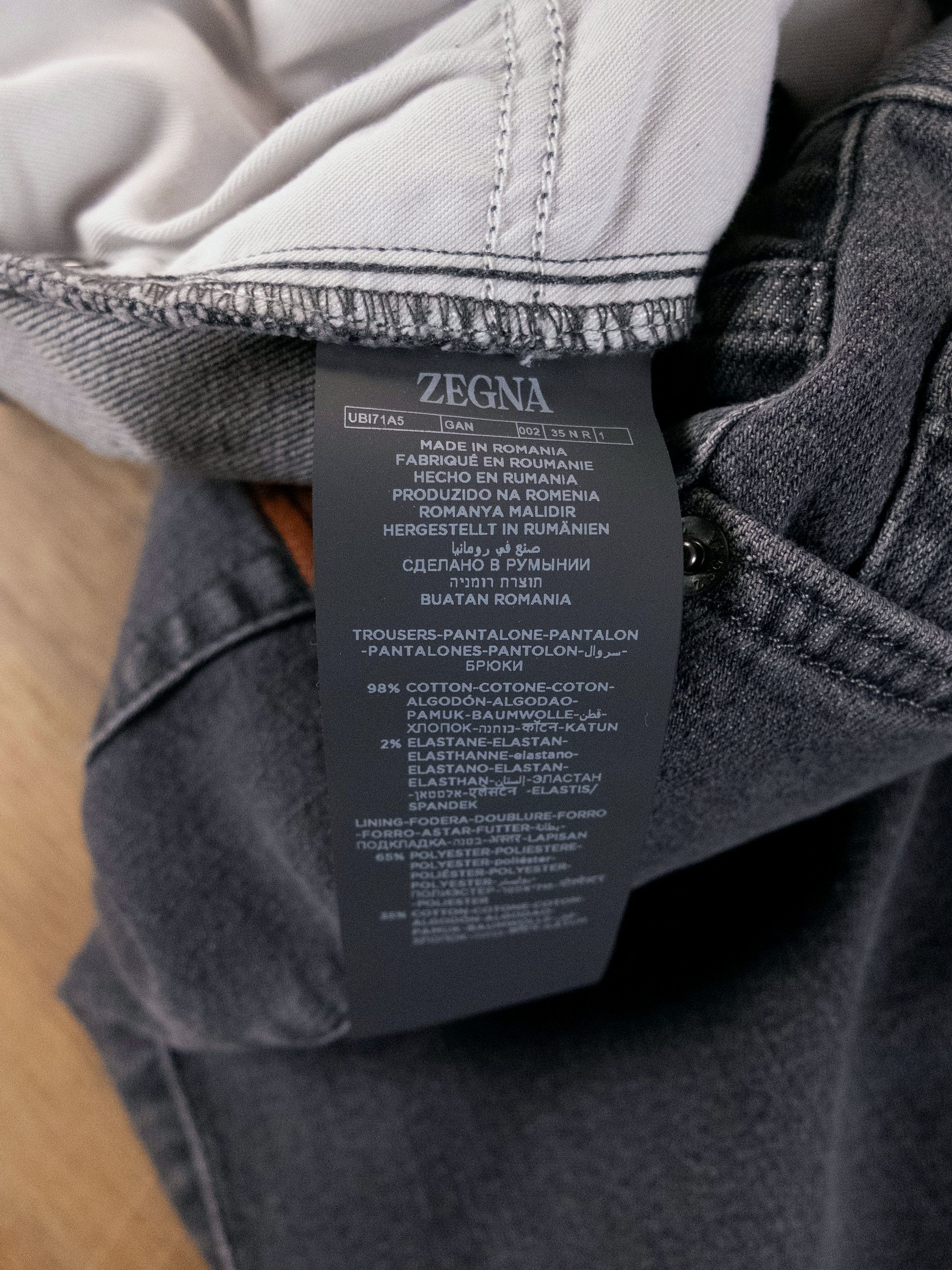 Ermenegildo Zegna ZEGNA 2025 Collection gray straight leg jeans Size 35 Size US 35 - 10 Thumbnail